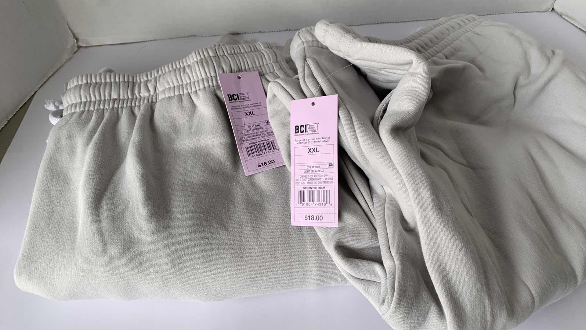 Photo 1 of SET OF TWO LIGHT GREY FLEECE MENS BOTTOMS SIZE XXL