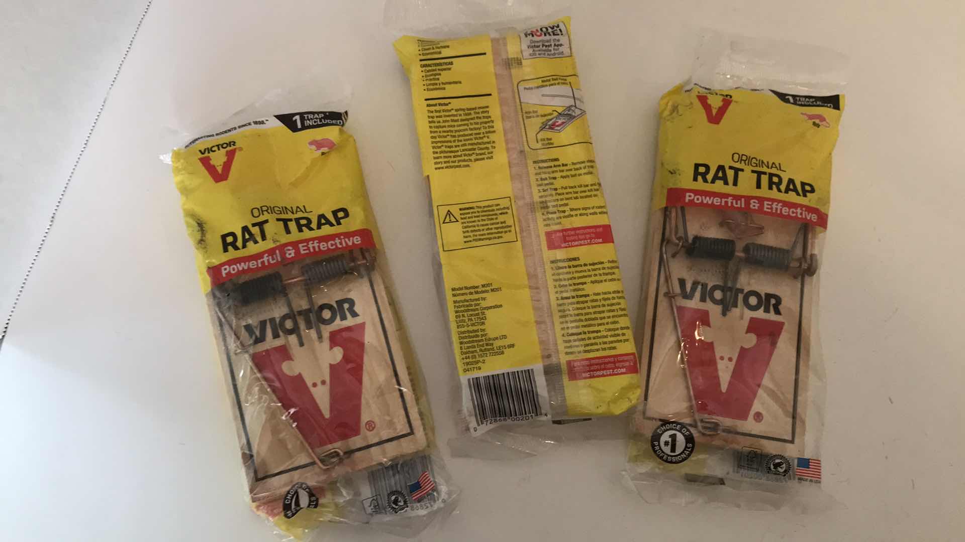Photo 1 of 3 RAT TRAPS, UNOPENED