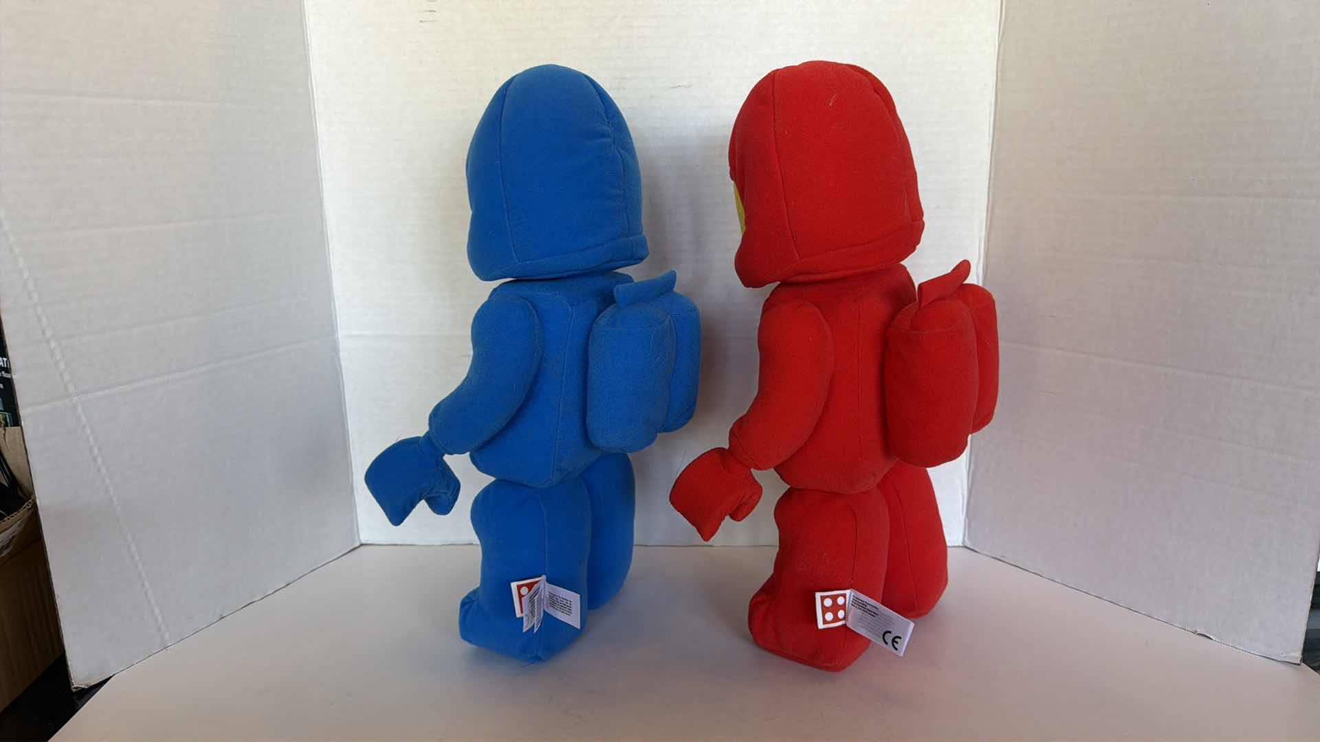 Photo 1 of 2-LEGO PLUSH CLASSIC SPACE ASTRONAUT MINIFIGURES