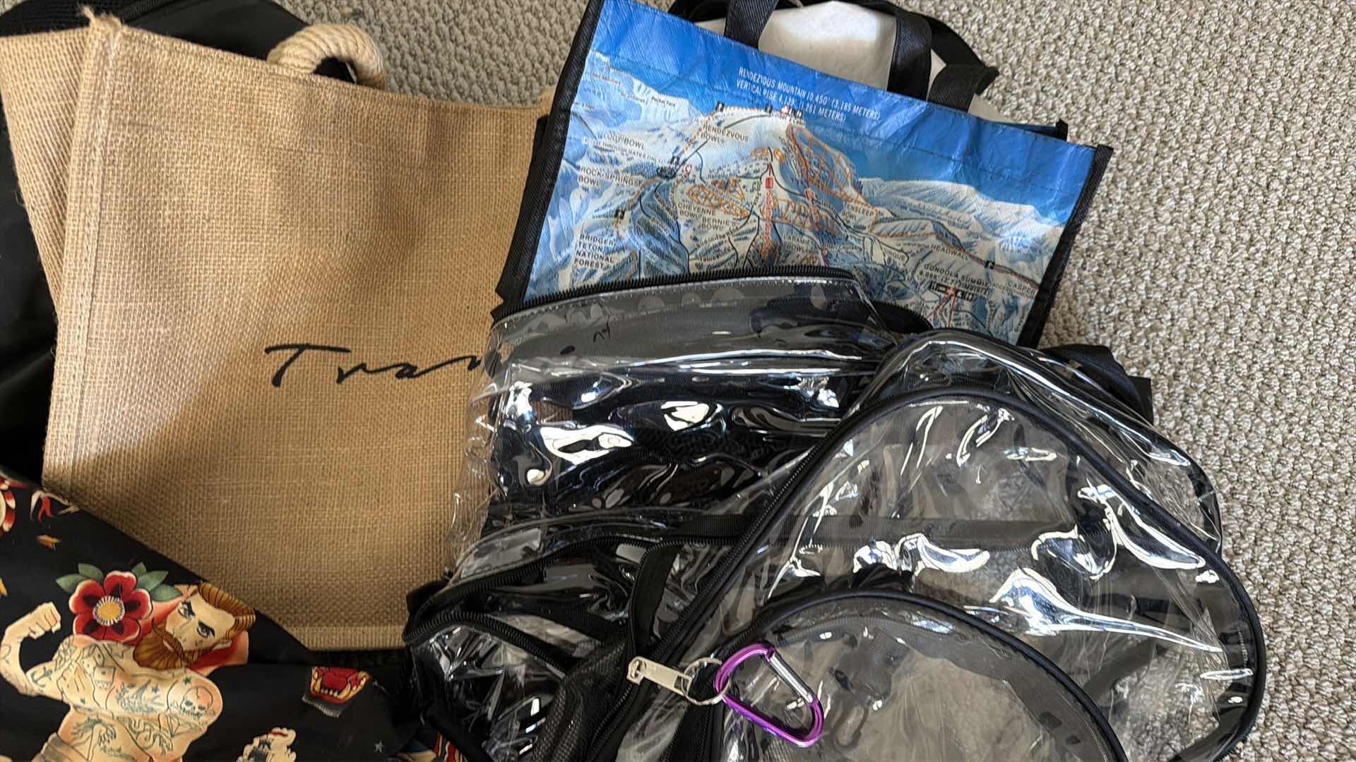 Photo 1 of ASSORTMENT OF CLEAR BAGS