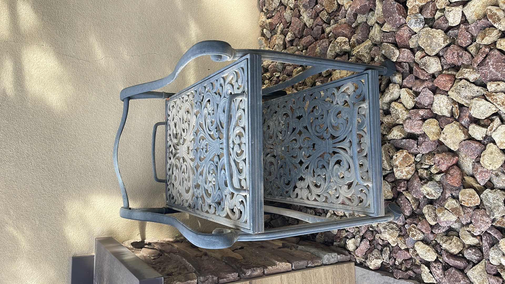 Photo 1 of WROUGHT IRON CART 32” X 23” H36”WITH REMOVABLE TRAYS 31” X 19”
