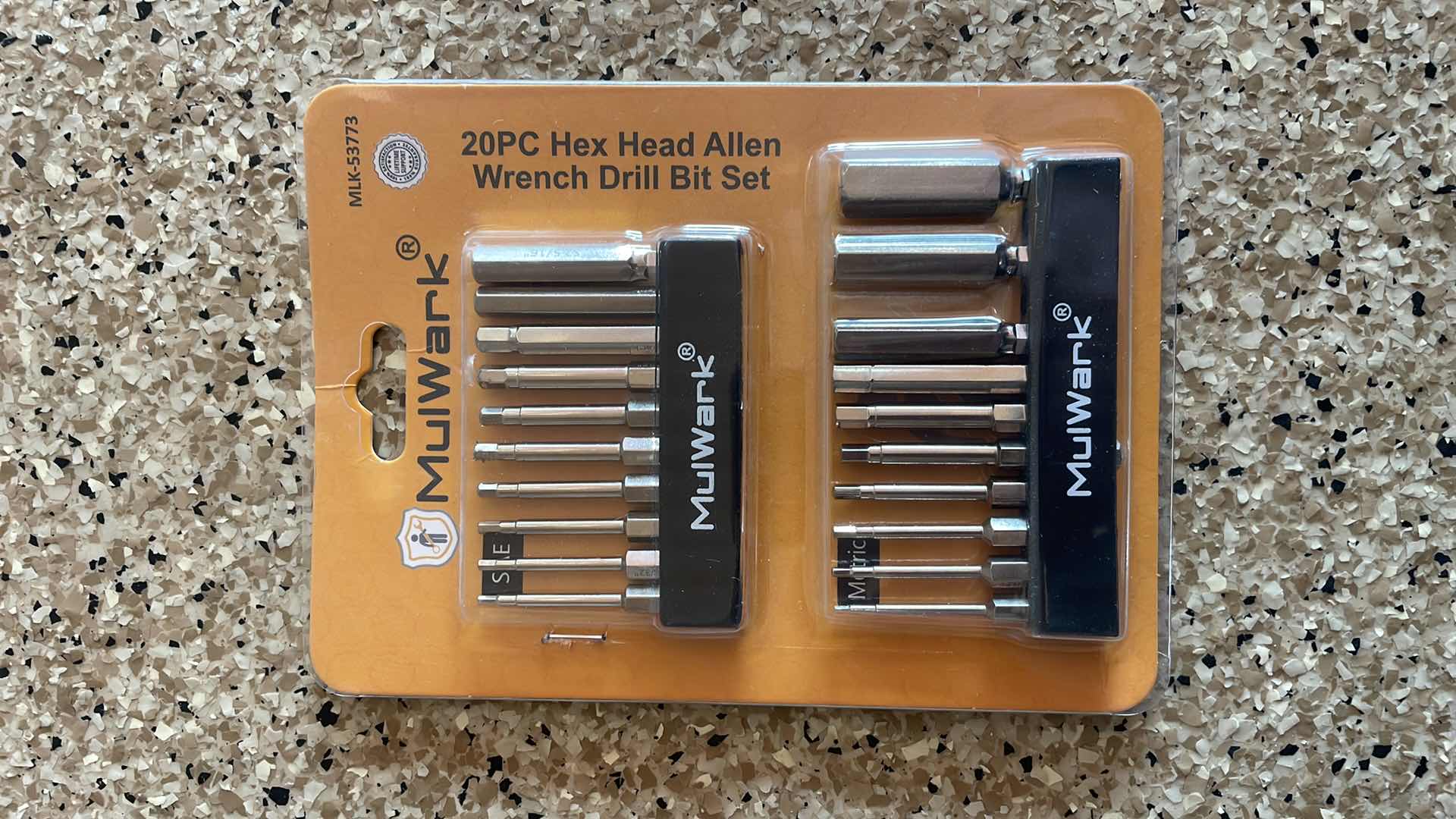 Photo 1 of MULWARK 20 PIECE HEX HEAD, ALLEN WRENCH DRILL BIT SET