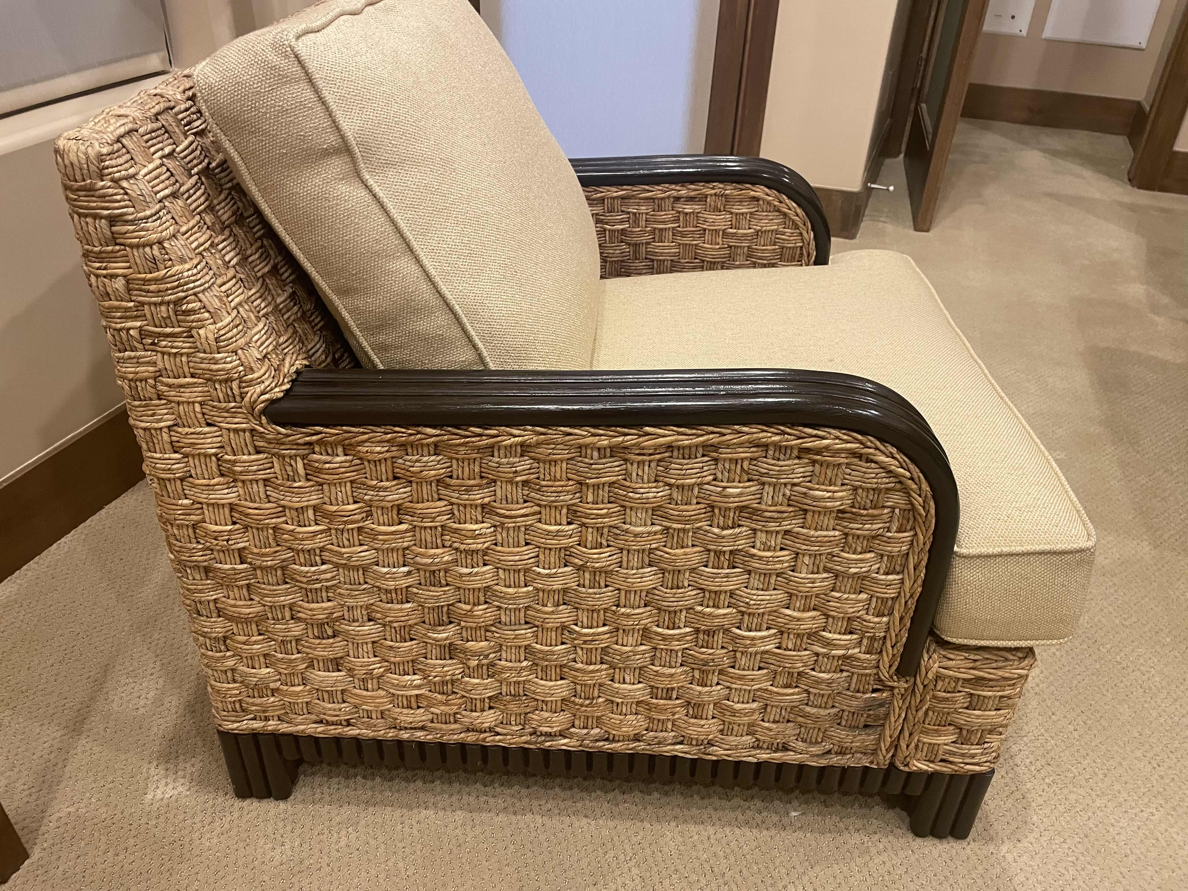 Photo 4 of BRAXTON CULLER WOVEN LOUNGE CHAIR 32" X 29" X 34"
