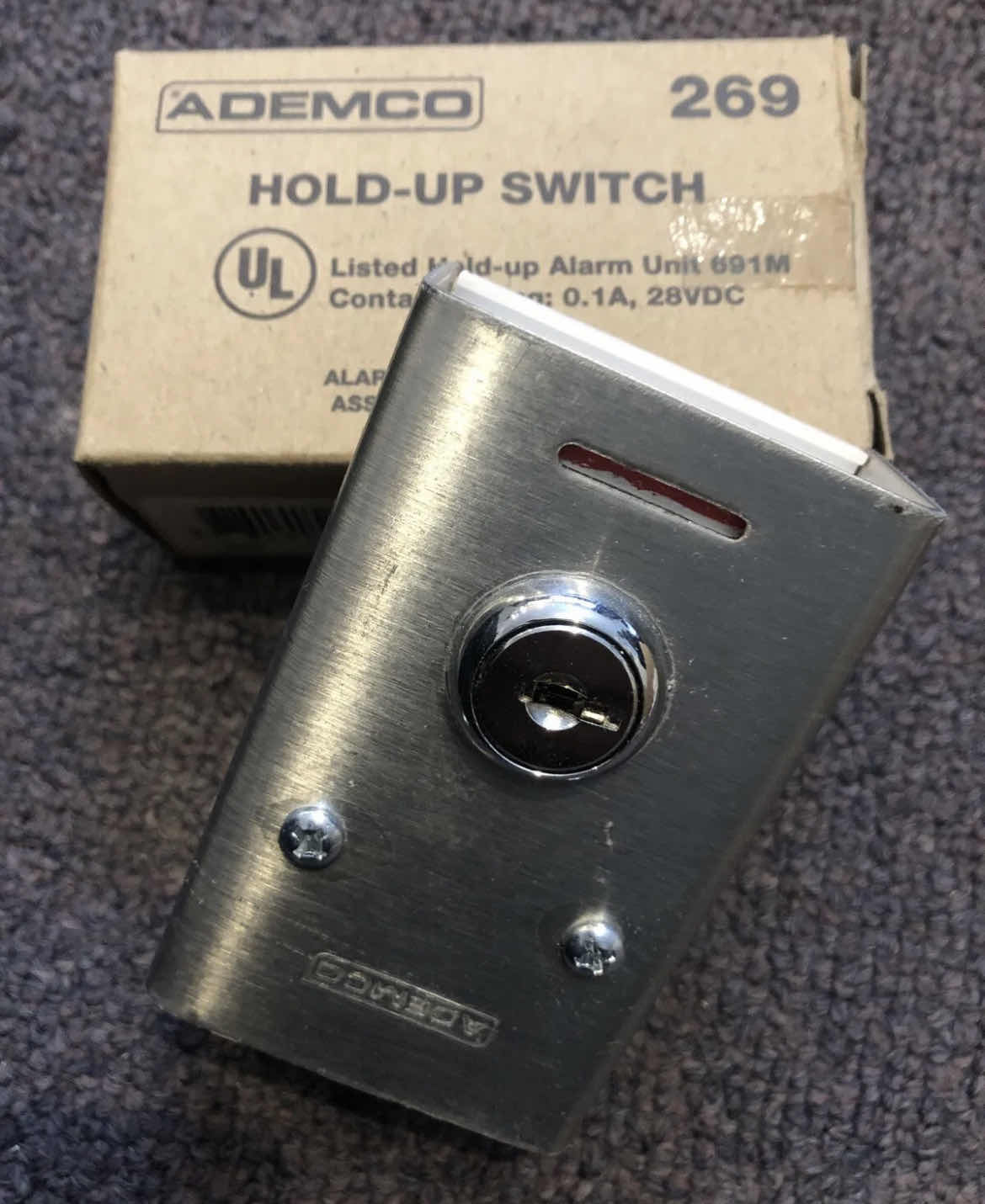 Photo 1 of ADEMCO 269 HOLD-UP SWITCH WITH KEYED RESET
