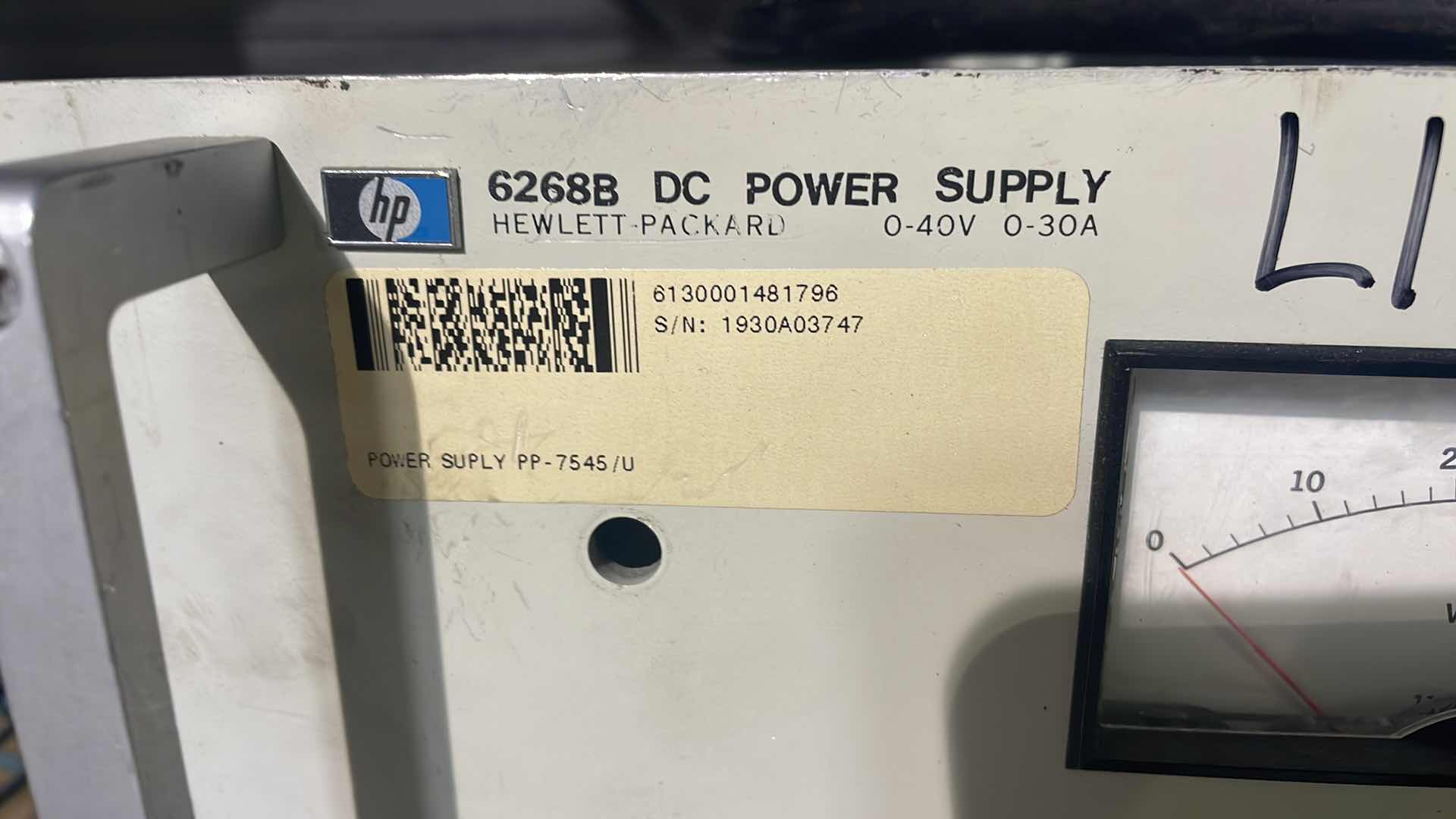 Photo 2 of HP 6268B DC POWER SUPPLY