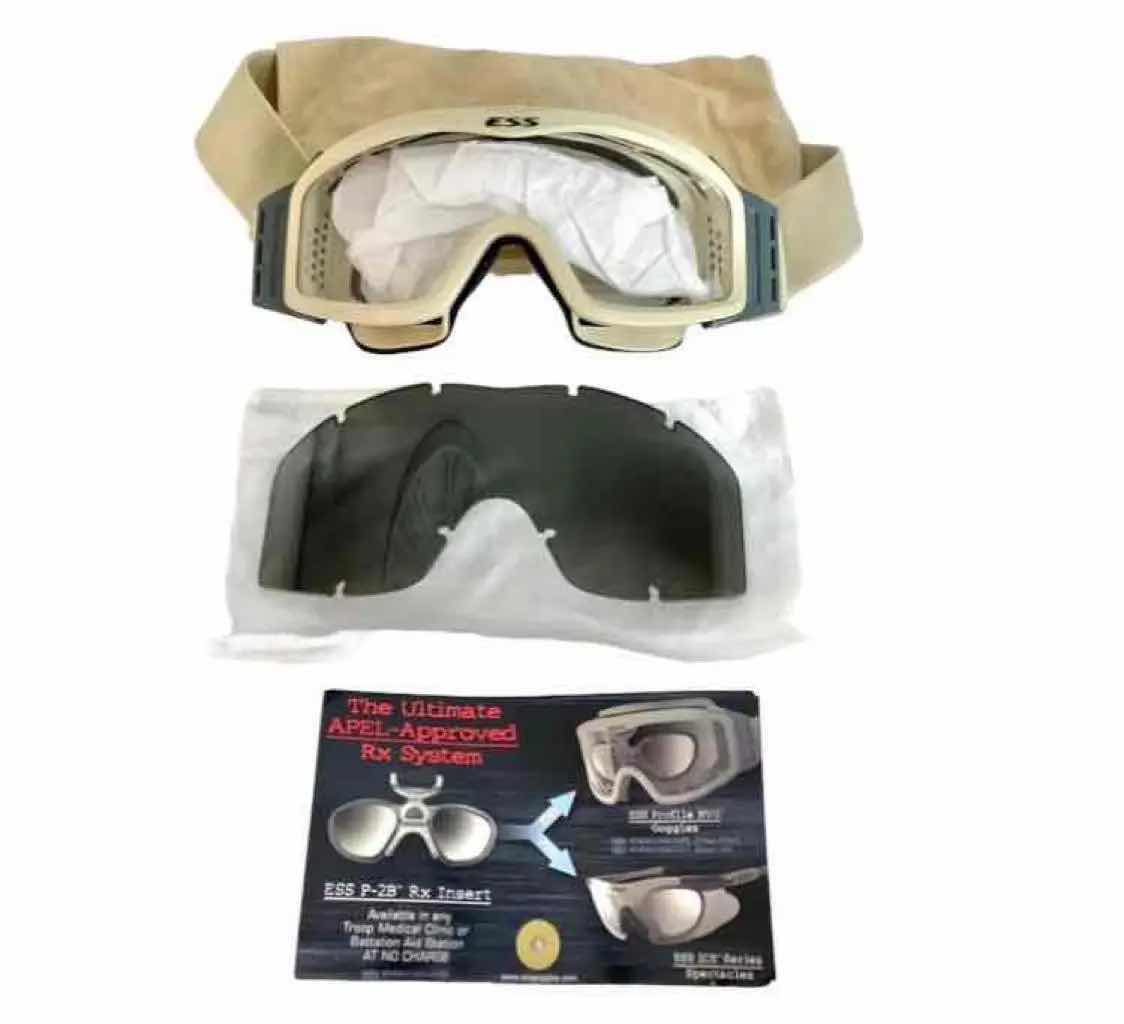 Photo 2 of ESS PROFILE NVG UNIT ISSUE (DESERT TAN) BALLISTIC MILITARY GOGGLES - NEW