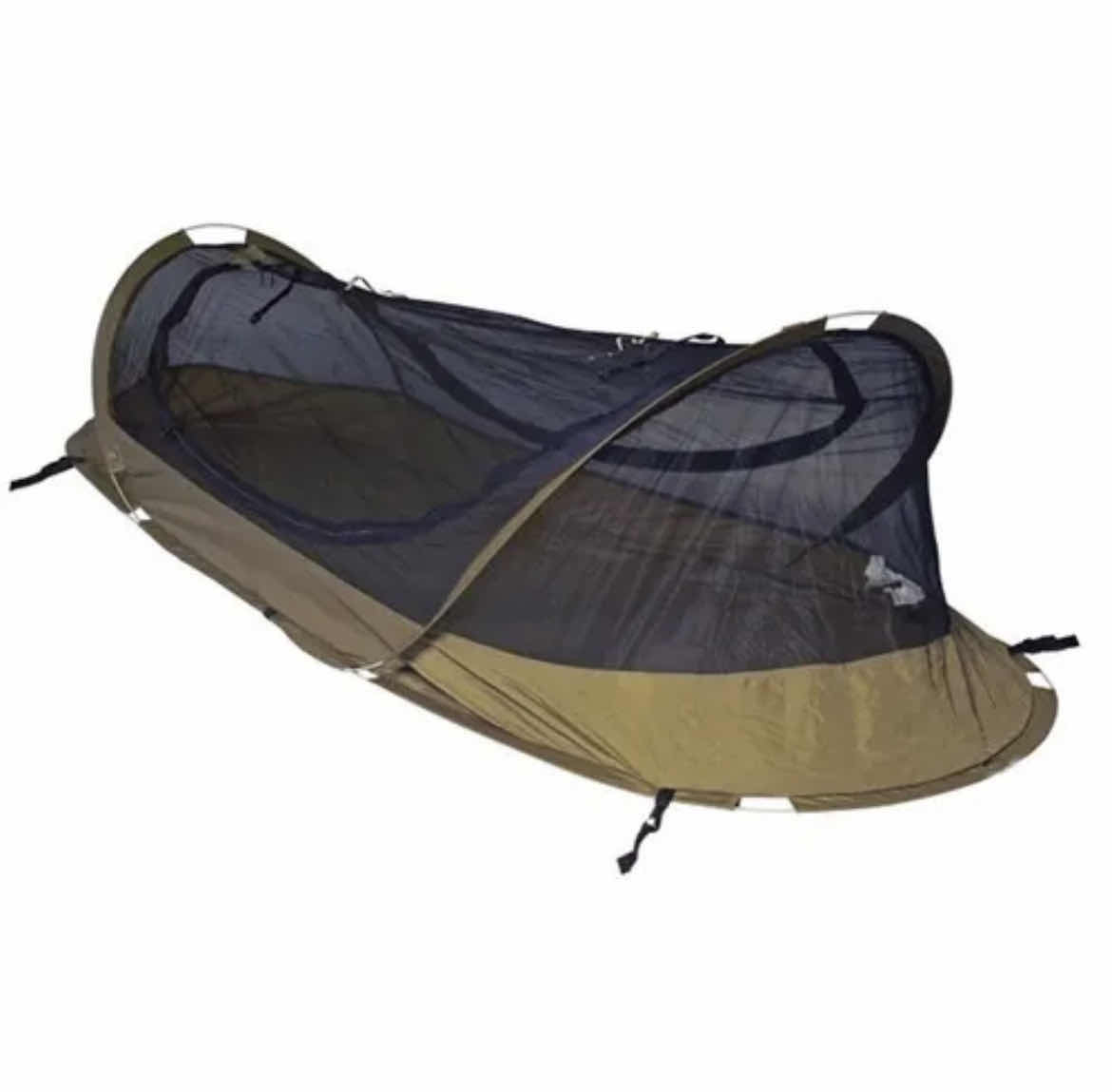 Photo 1 of USGI POP UP BEDNET COYOTE BROWN USMC SELF-SUPPORTING