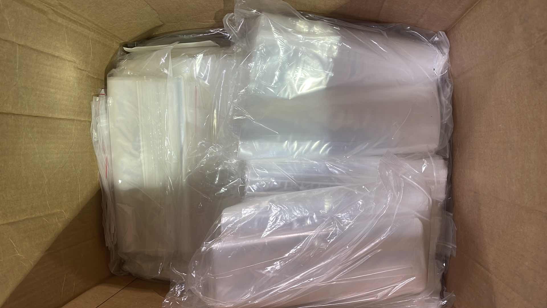 Photo 2 of 13" X 18" 2 MIL CLEAR RECLOSABLE ZIP PLASTIC POLY BAGS WITH RESEALABLE LOCK SEAL ZIPPER