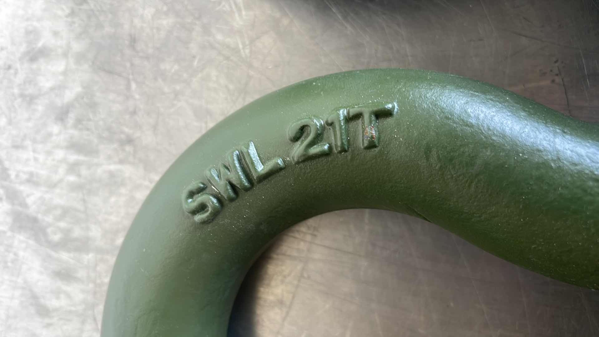 Photo 3 of SWL 21T (42,000 LBS.) BOLT TYPE ANCHOR SHACKLE MILITARY GREEN PAIR