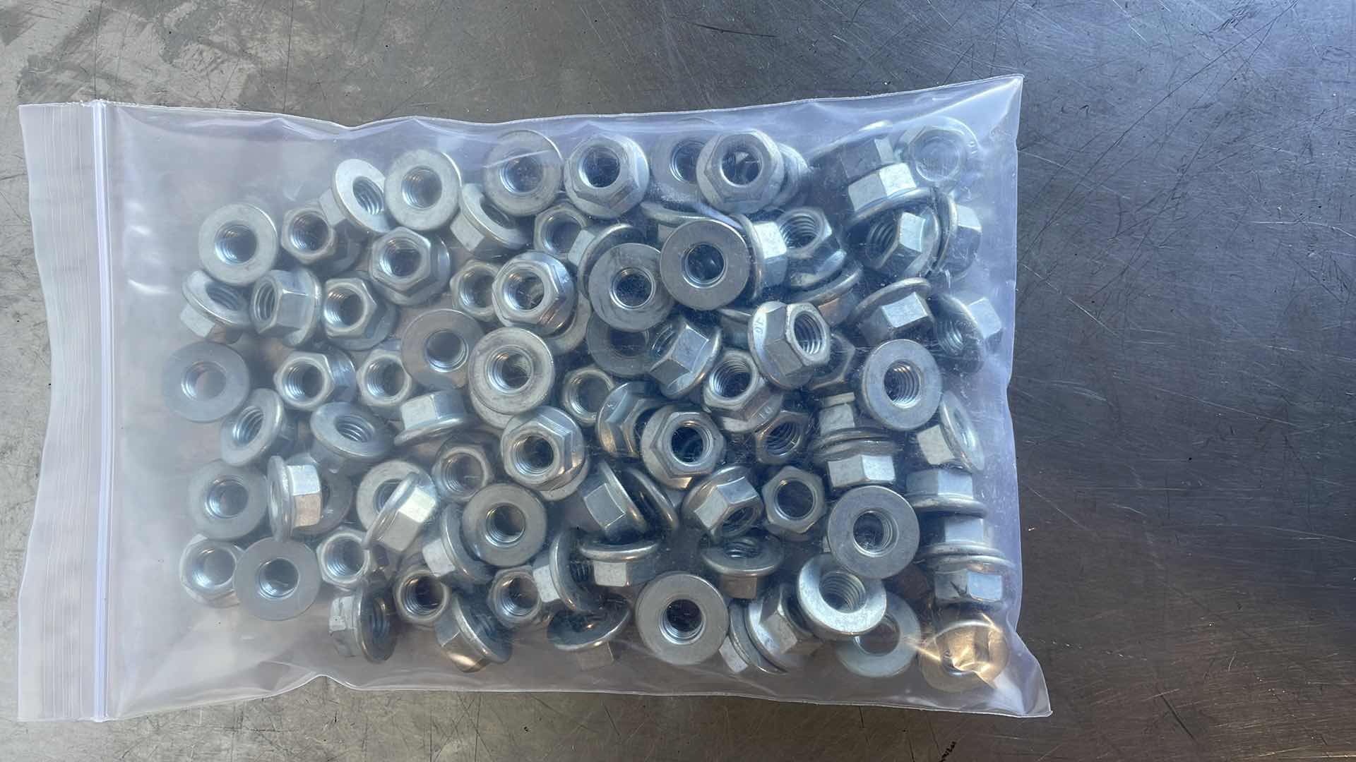 Photo 2 of 3/8-16 FLANGE HEX NUTS 90PCS