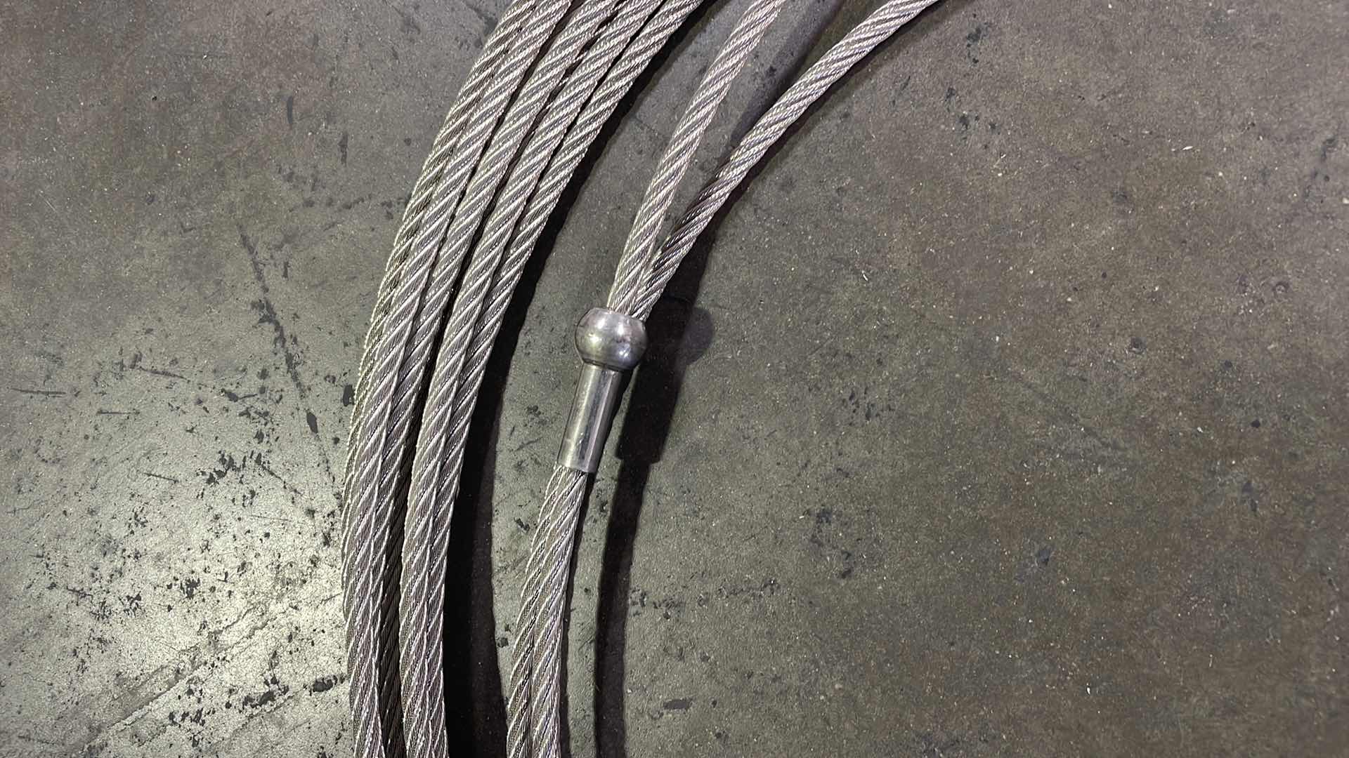 Photo 4 of 5/16” WIRE ROPE WITH HOOK RATED TO 5000LBS UNKNOWN LENGTH