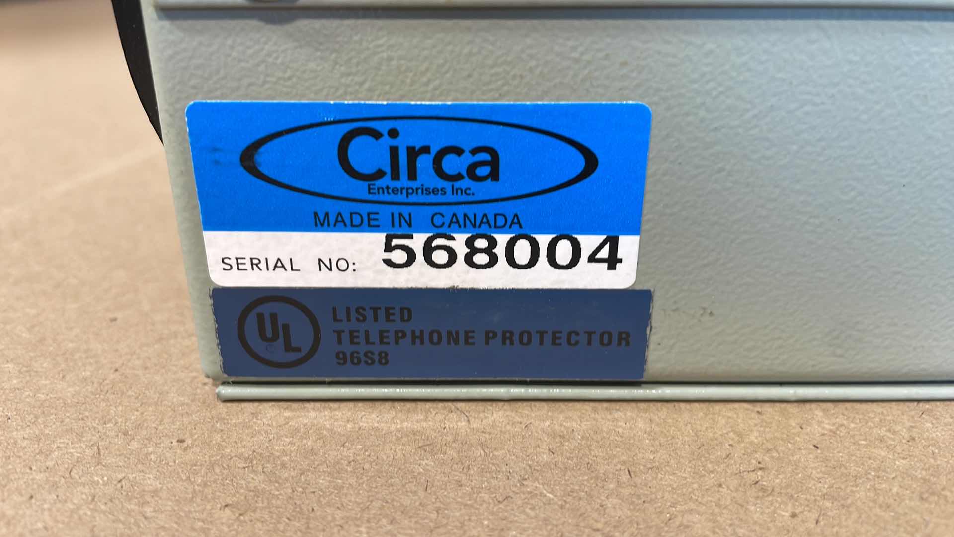 Photo 6 of CIRCA TELECOM 1890ECS1-50
BEP 50PR INDOOR 710 IN/66 OUT WITH
COVER SPLICE CHAMBER