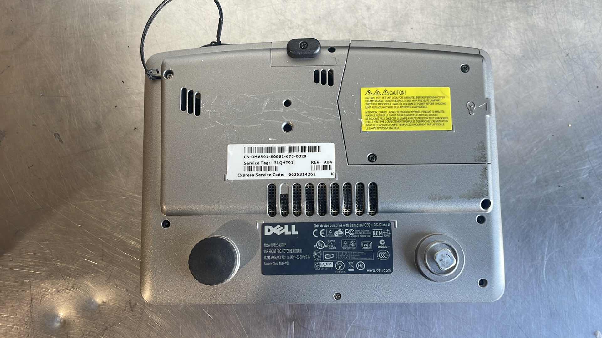 Photo 4 of DELL DLP FEONT PROJECTOR MODEL 3400MP