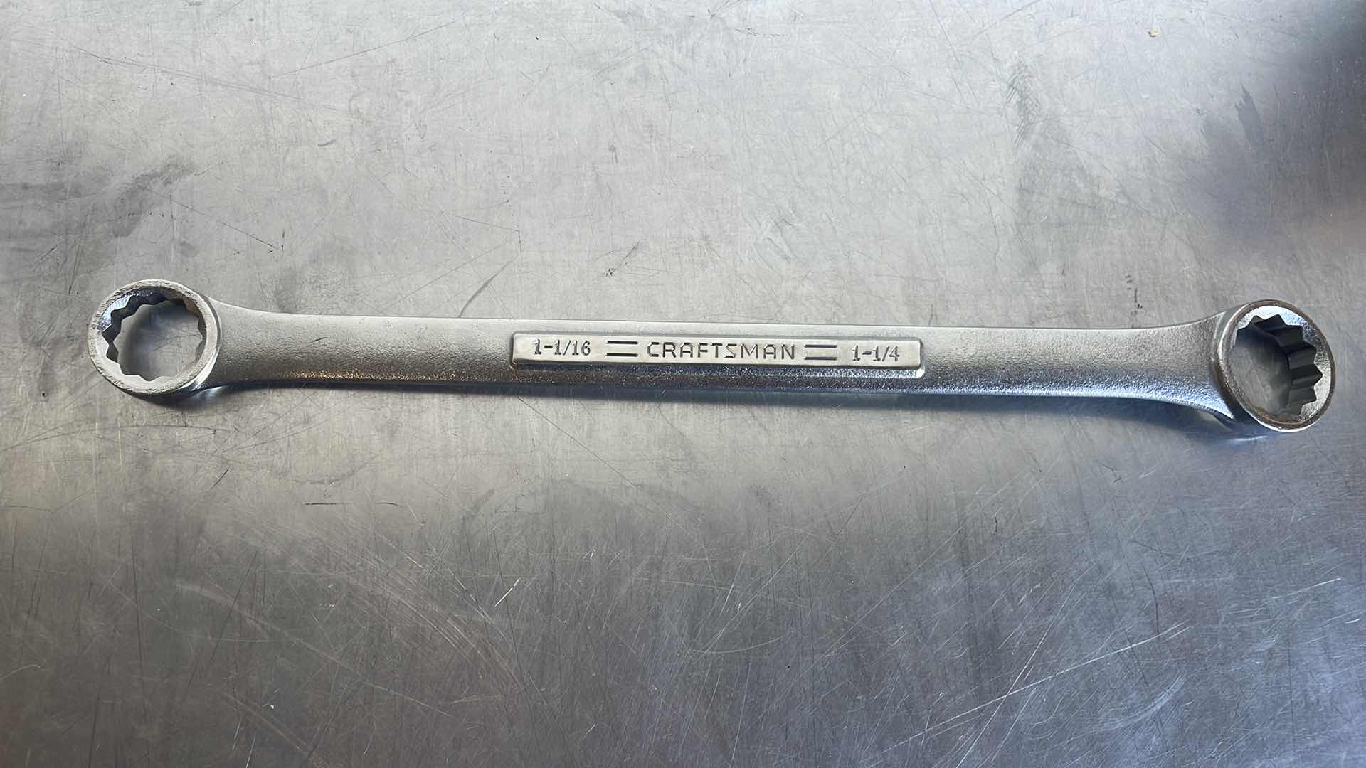 Photo 1 of CRAFTSMAN 1-1/16 X 1-1/4" BOX END WRENCH INDUSTRIAL VA 2477 USA