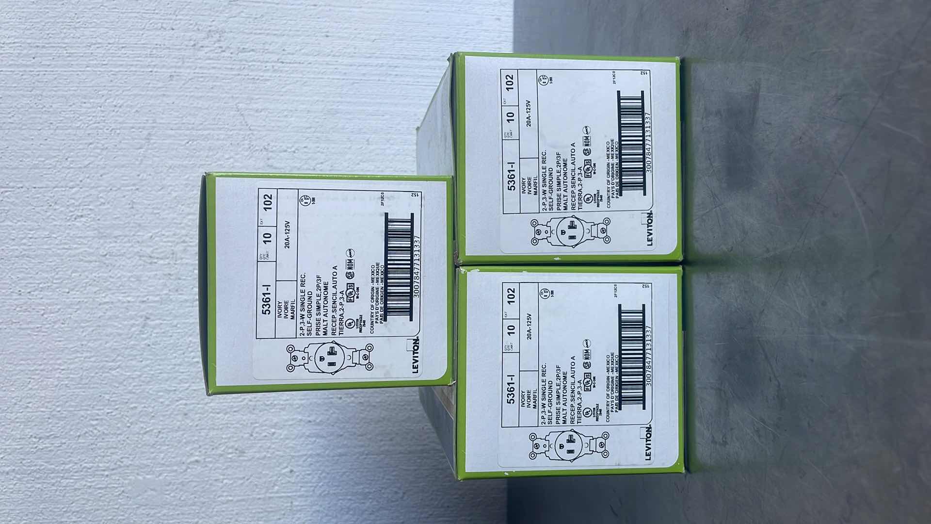 Photo 1 of LEVITON SWITCHES 10 EACH BOX 3 BOXES 5361-I