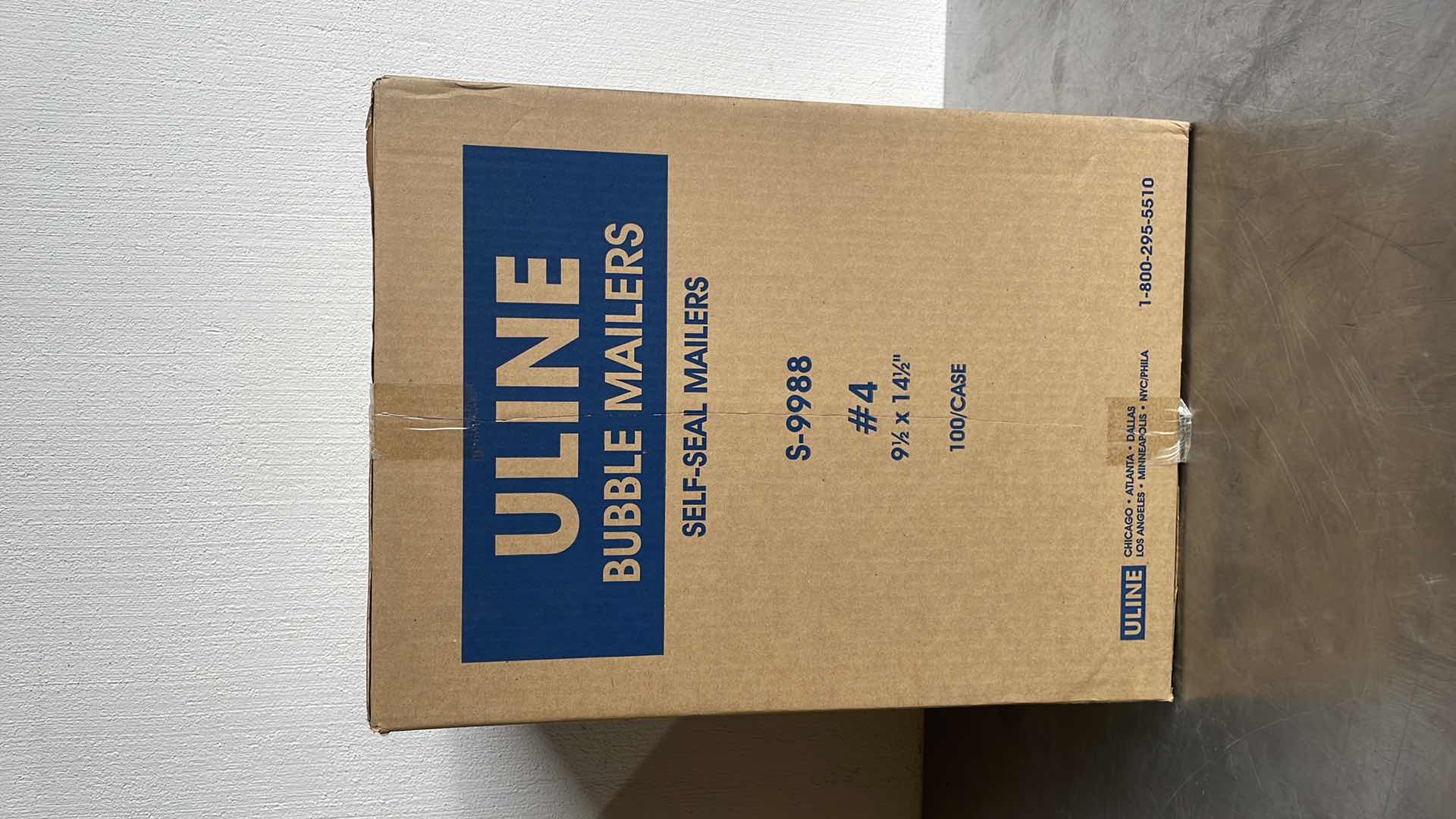 Photo 1 of ULINE BUBBLE MAILERS SELF-SEAL MAILERS S-9988 #4 9½” x 14½"