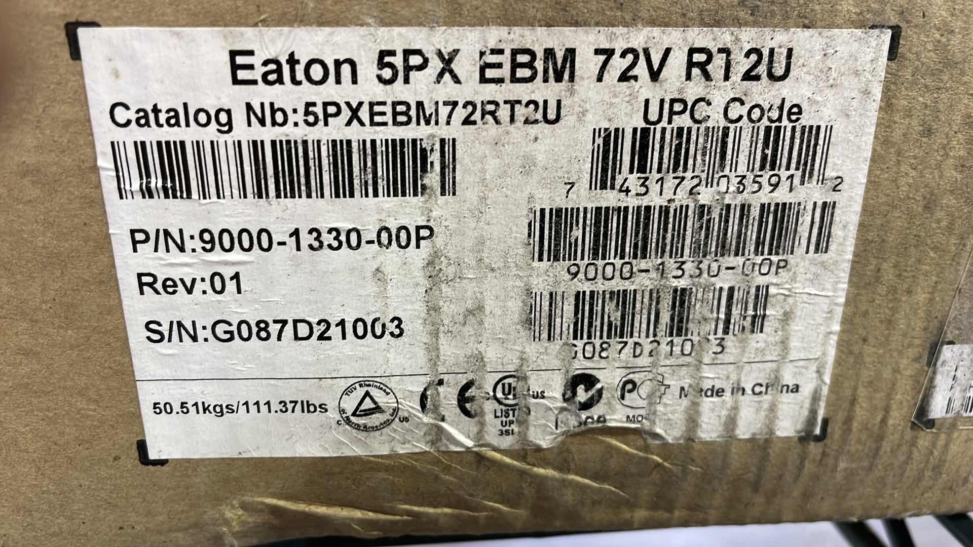 Photo 4 of EATON 5PX EBM 72V RT2U UNINTERRUPTED POWER SUPPLY UPS