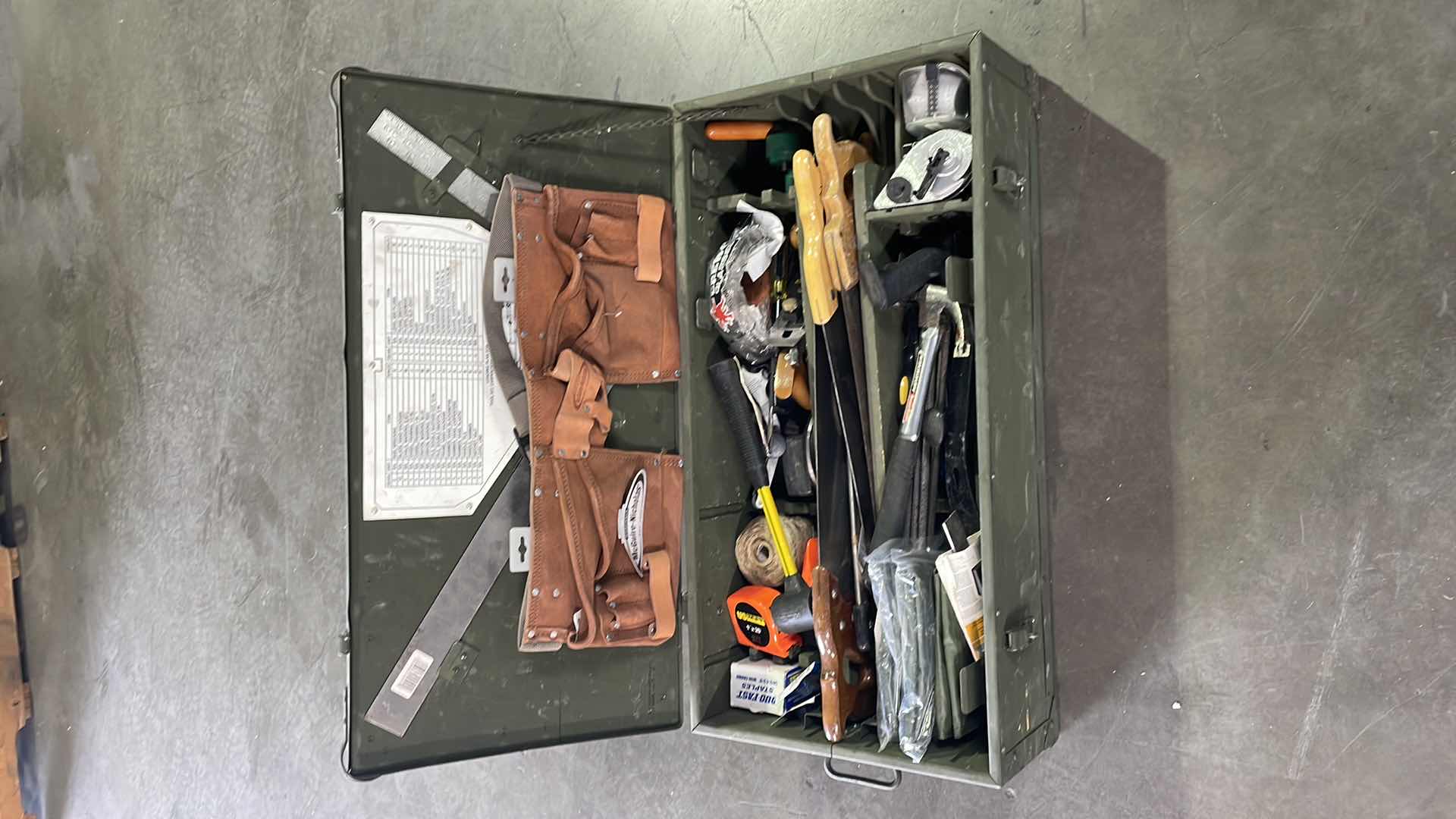 Photo 2 of MILITARY CARPENTERS TOOL BOX 32” x 16” x9”