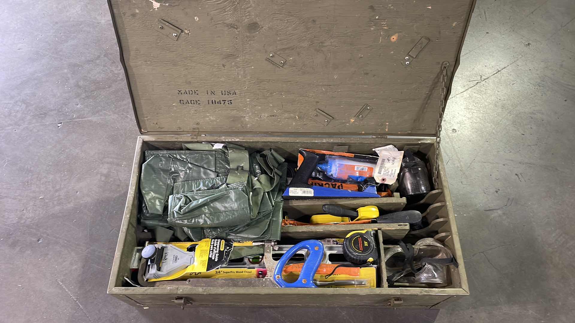 Photo 1 of MILITARY CARPENTERS TOOL BOX 32” x 16” x9”