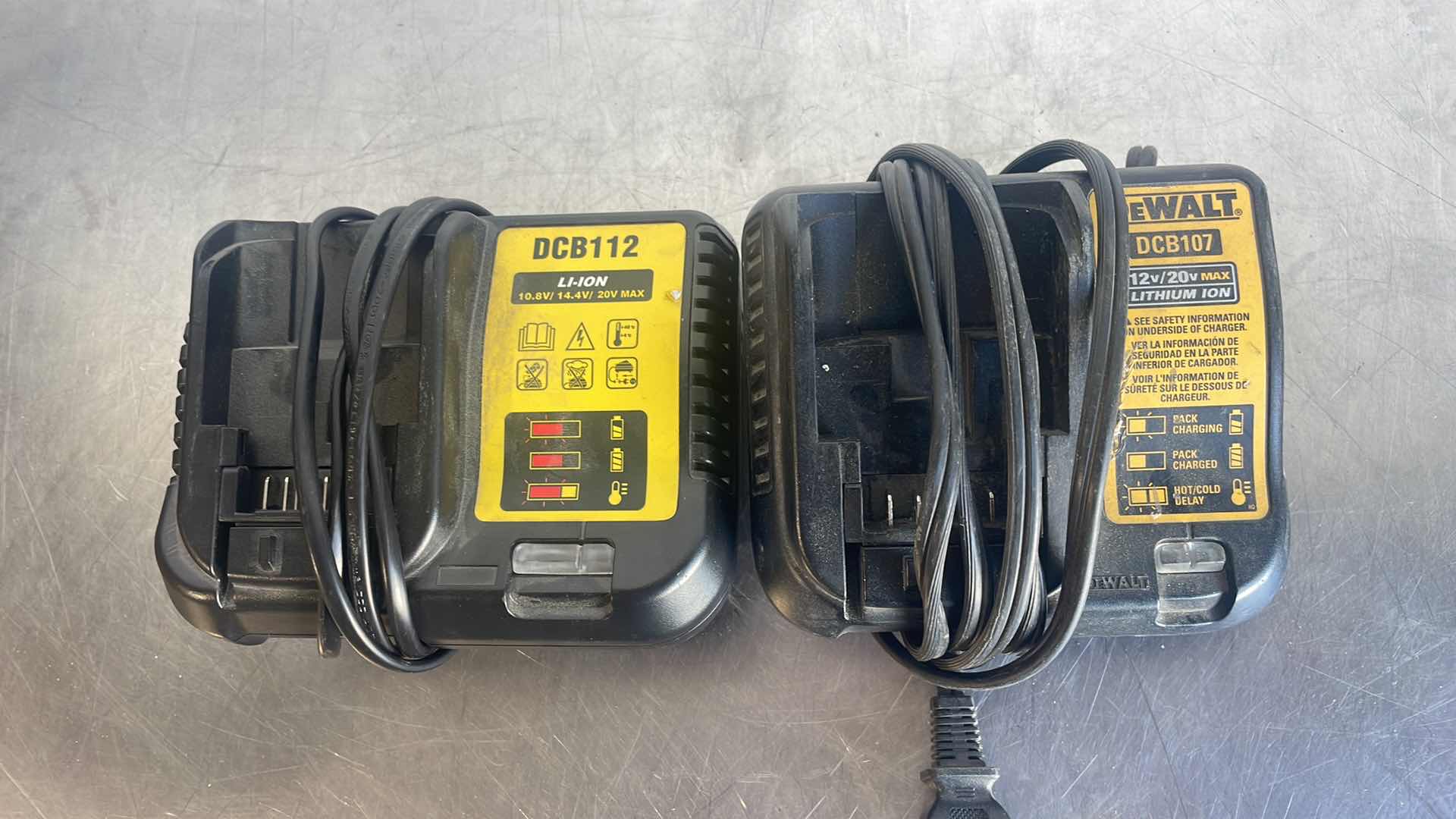 Photo 1 of DEWALT BATTERY CHARGERS