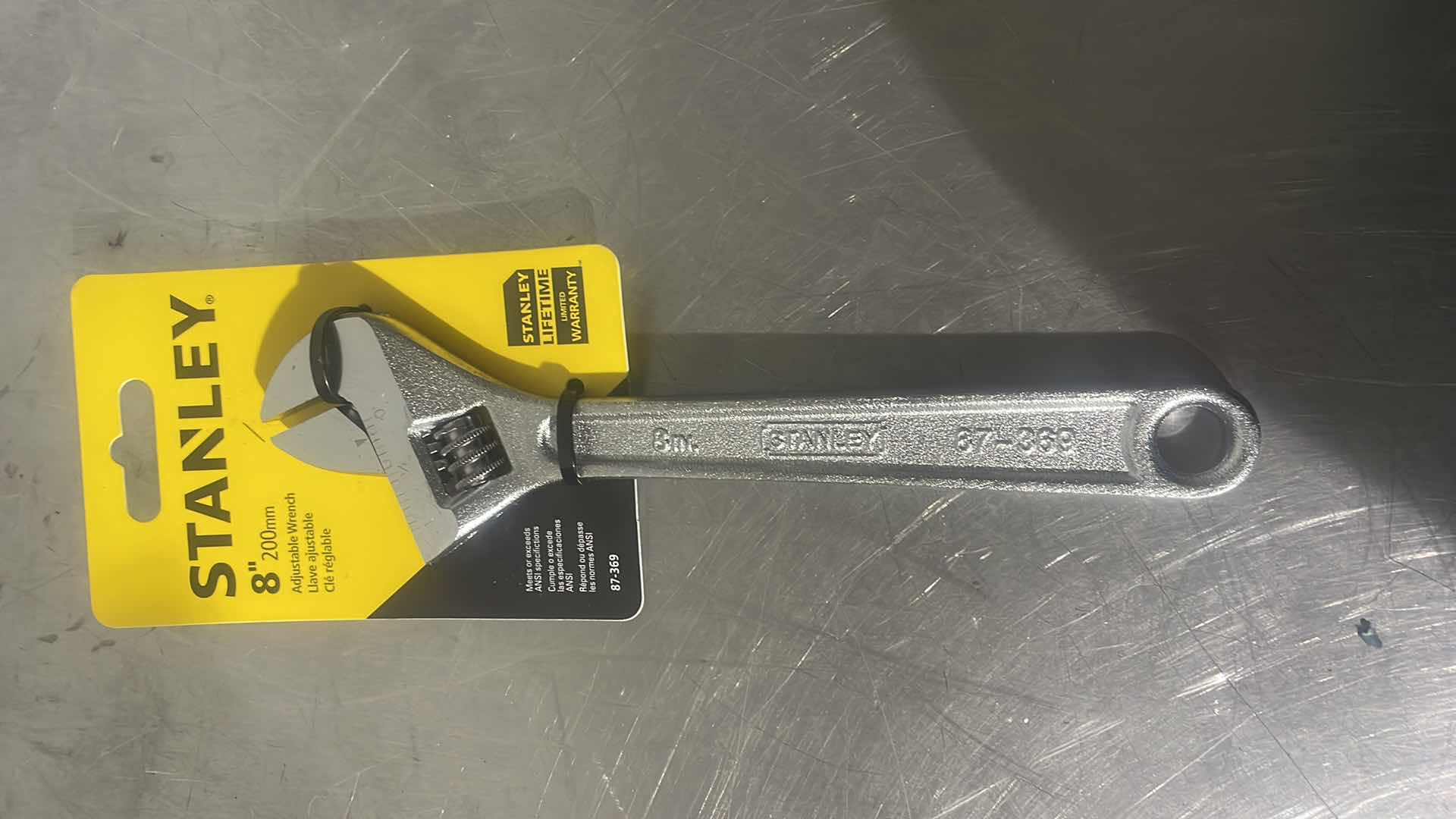 Photo 1 of STANLEY ADJUSTABLE WRENCH, 8-INCH (87-369)