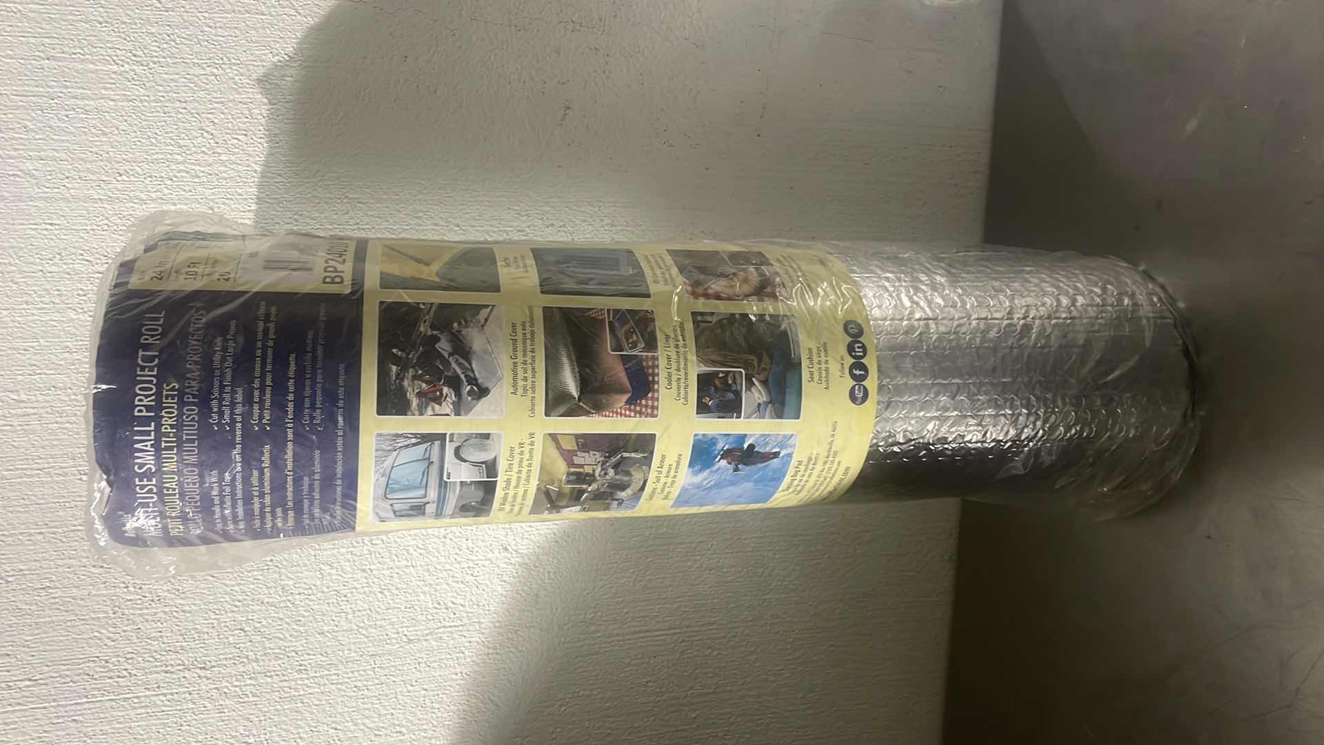 Photo 1 of REFLECTIX 24 IN. W X 10 FT. L X 0.31 IN. R-3.7 TO R-21 REFLECTIVE RADIANT BARRIER INSULATION ROLL 20