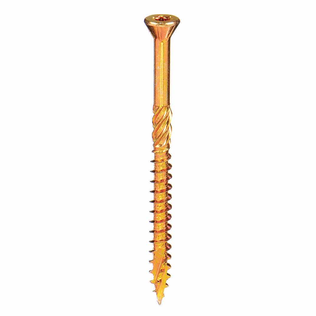 Photo 1 of DECK SCREW: #10 SIZE, 2 1/2 IN LG, STEEL, ZINC YELLOW, BUGLE, TORX, TORX, 200 PK