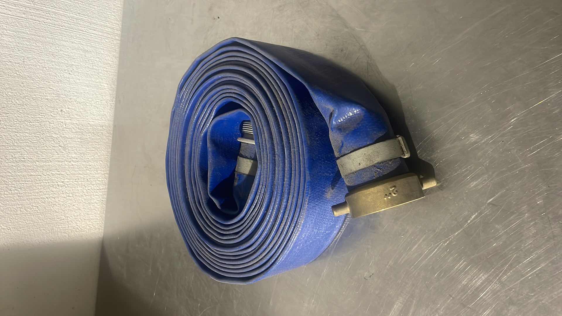 Photo 1 of 2” PVC DISCHARGE HOSE ASSEMBLY, BLUE, 2" MALE X FEMALE