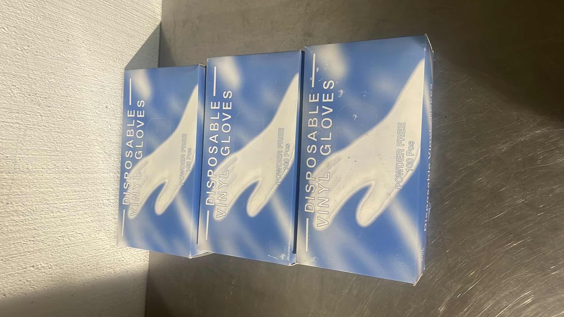 Photo 1 of DISPOSABLE VINYL GLOVES POWDER FREE XL