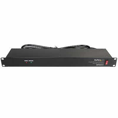 Photo 1 of 8 OUTLET PDU POWER DISTRIBUTION UNIT 125V 15A (12A UL) RACKMOUNT PDU WITH 8 OUTLETS AND SURGE PROTECTION