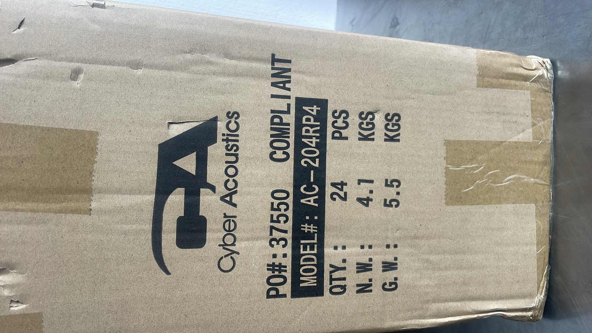 Photo 3 of CASE OF 24 CYBER ACOUSTICS STEREO HEADSET (AC-204), 3.5MM STEREO & Y-ADAPTER, HOME, K12 SCHOOL CLASSROOM AND EDUCATION