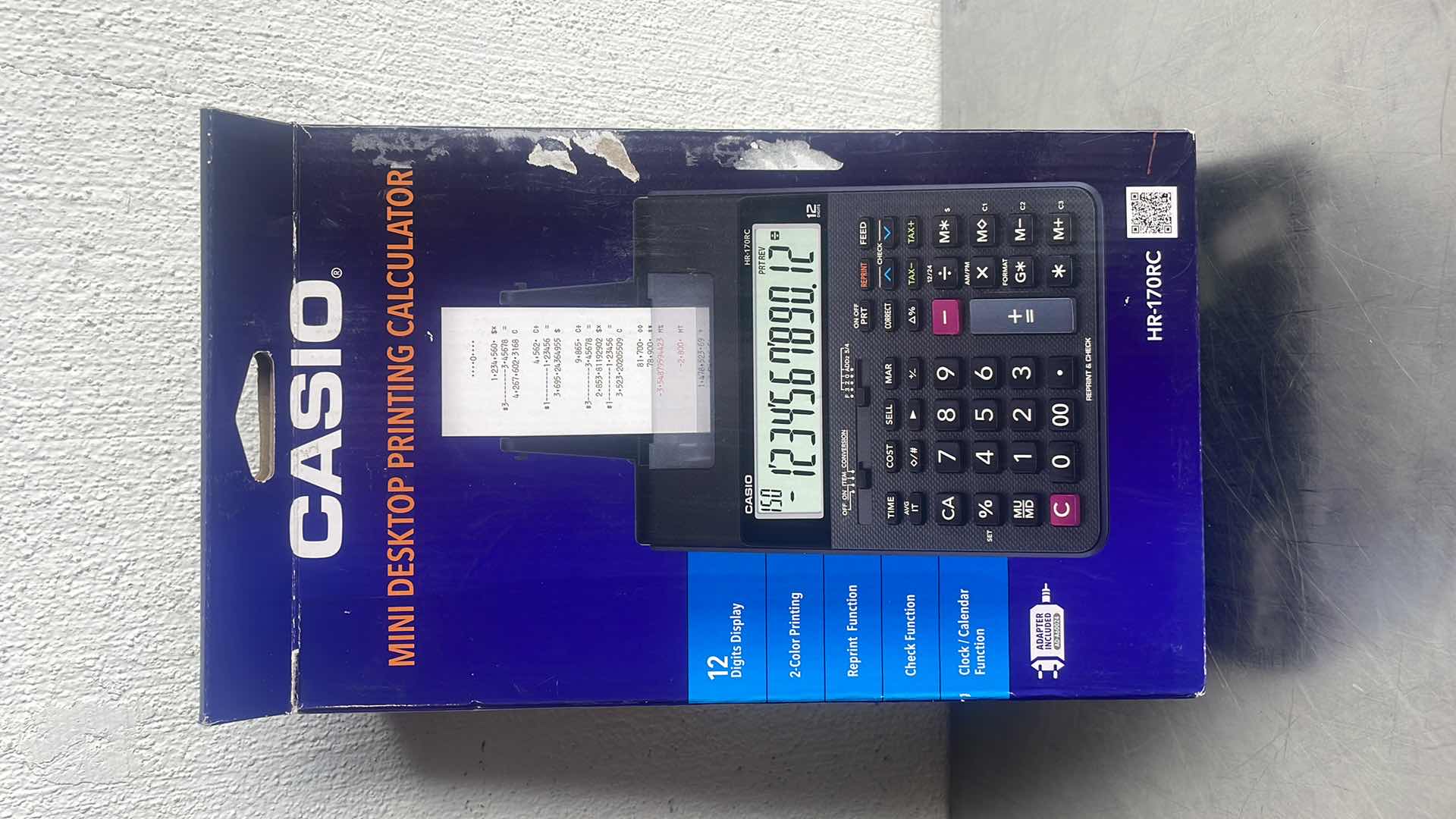 Photo 2 of CASIO MINI DESKTOP PRINTING CALCULATOR HR-170RC