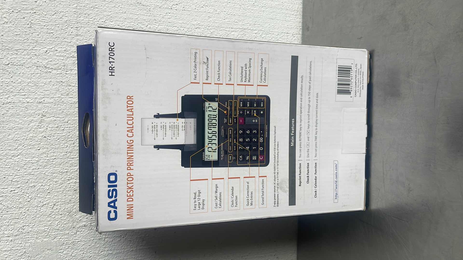 Photo 1 of CASIO MINI DESKTOP PRINTING CALCULATOR HR-170RC