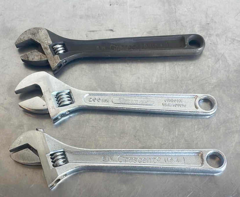 Photo 1 of 3-8” ADJUSTABLE WRENCHES