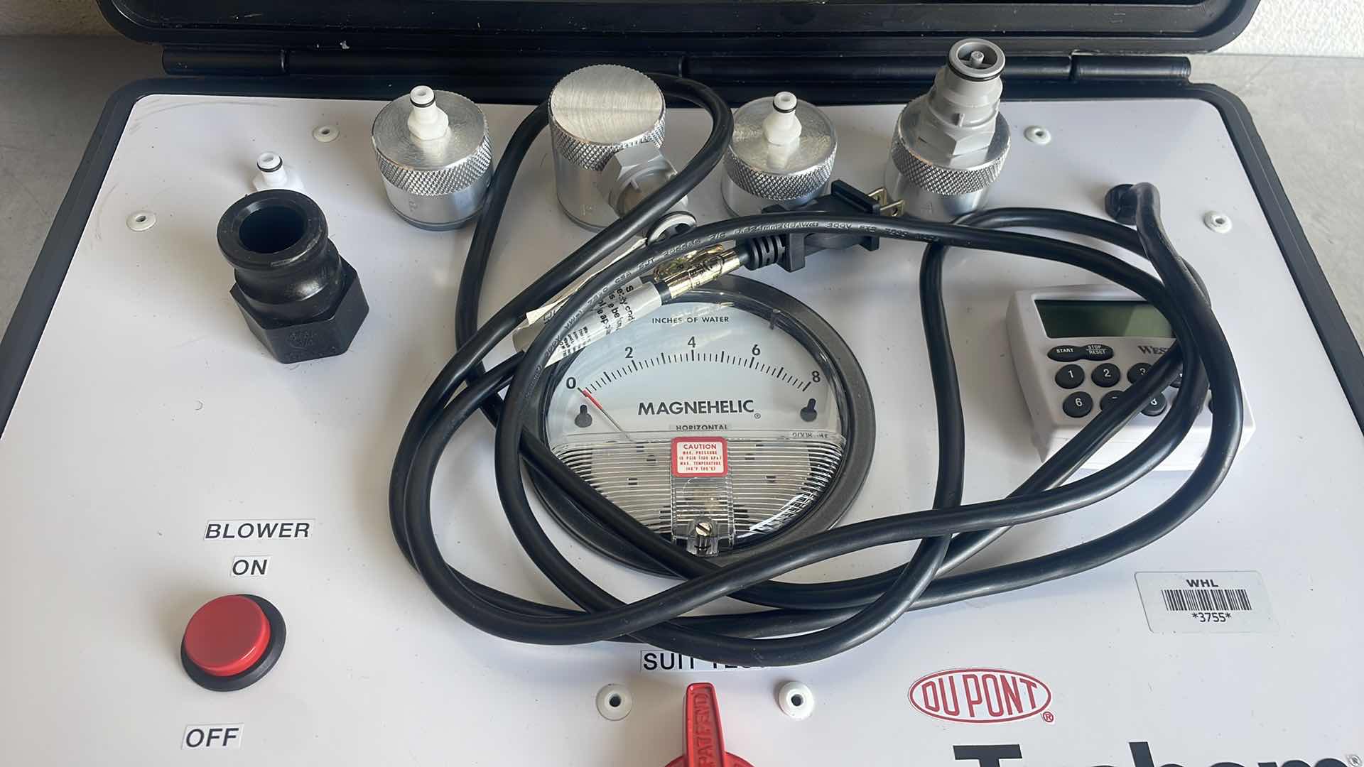 Photo 1 of DUPONT UNIVERSAL PRESSURE TEST KIT
990810 WITH INSTRUCTION MANUAL