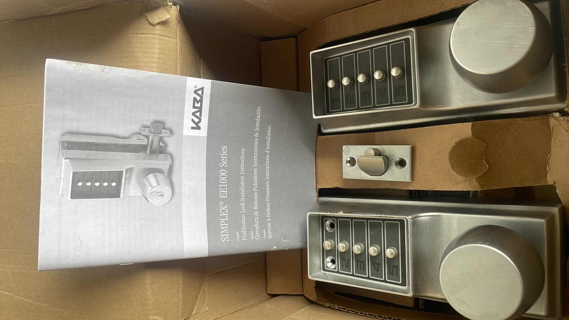 Photo 1 of SIMPLEX Mechanical Push Button Lockset: SATIN Chrome