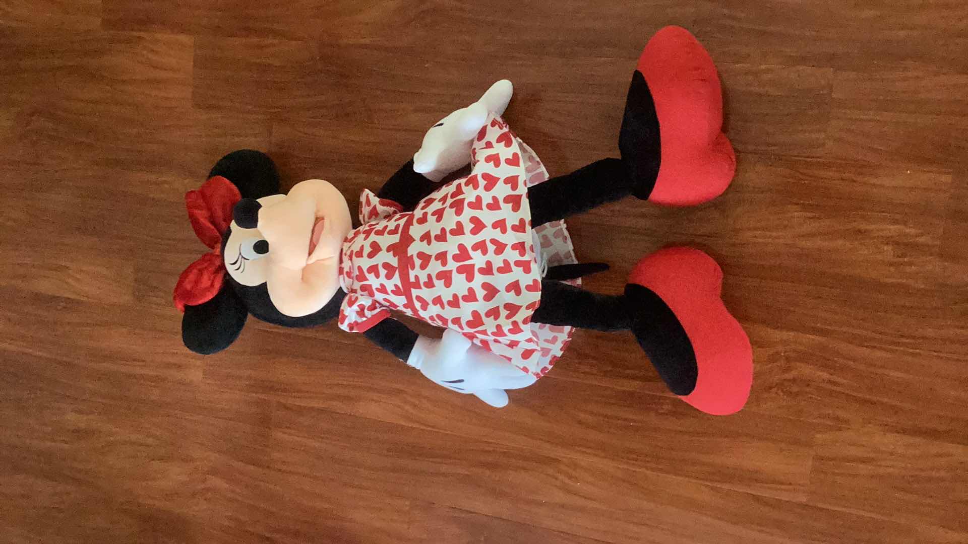 Photo 4 of MINNIE MOUSE VALENTINES THEMED LARGE STUFFED DOLL 22” X 44”