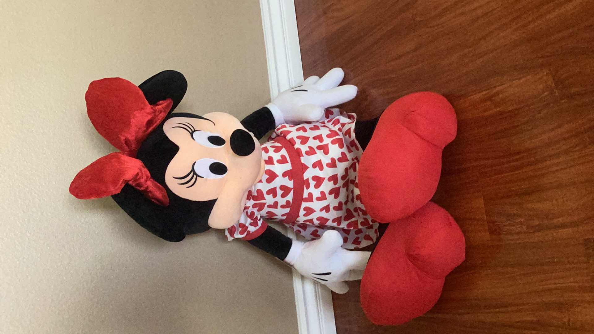 Photo 1 of MINNIE MOUSE VALENTINES THEMED LARGE STUFFED DOLL 22” X 44”