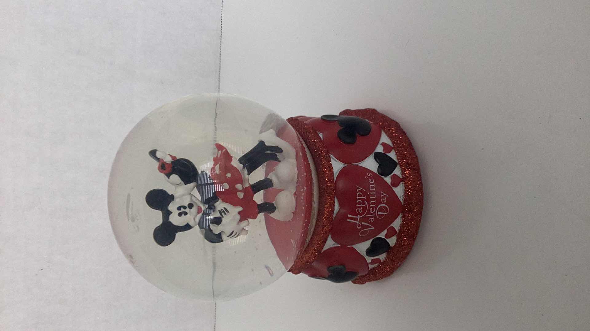 Photo 1 of MICKEY AND MINNIE MOUSE VALENTINES DAY MUSICAL GLOBE