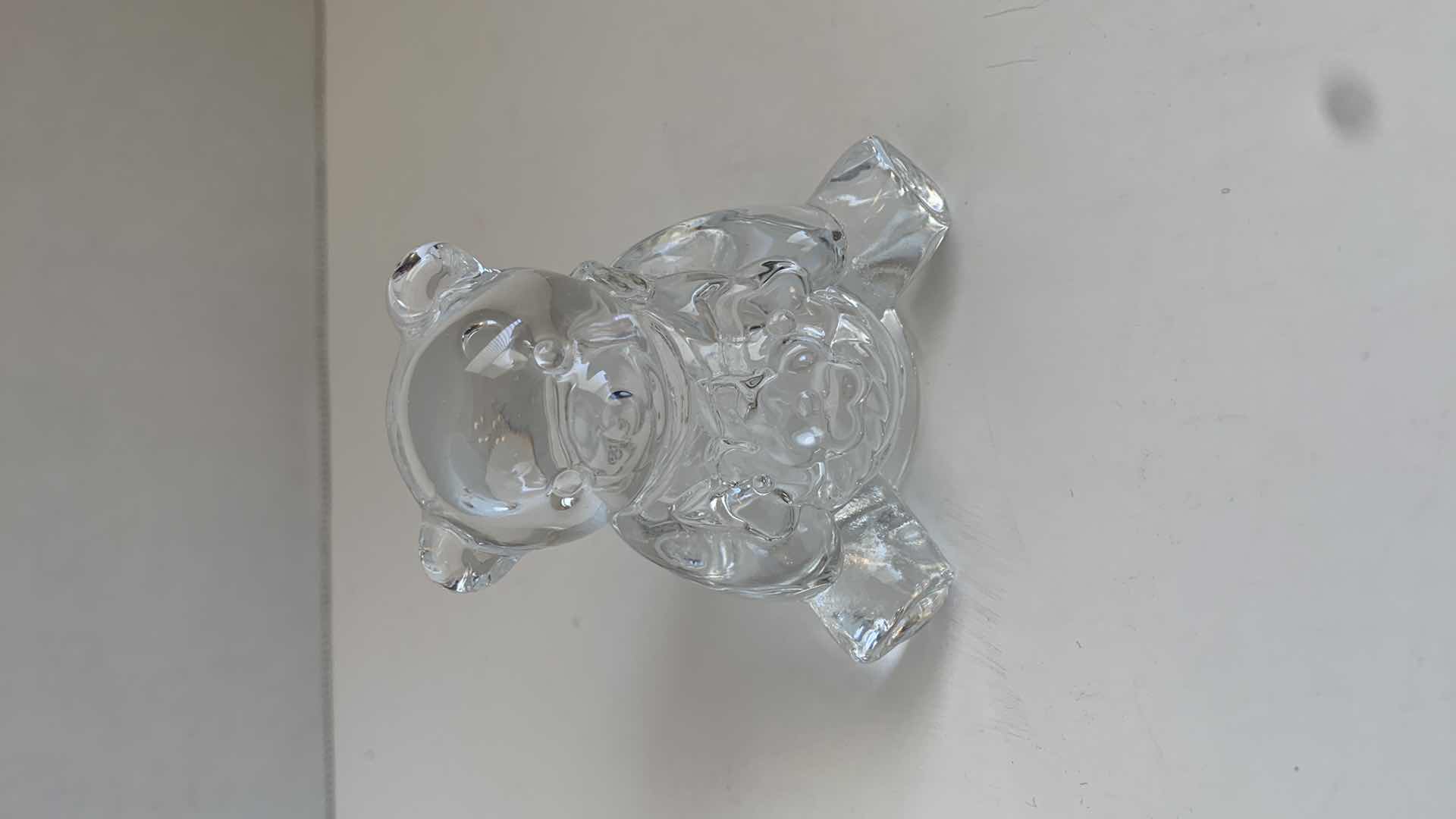 Photo 2 of SET OF 2 1994 AVON CRYSTAL BEAR AND ALPHABET BLOCK