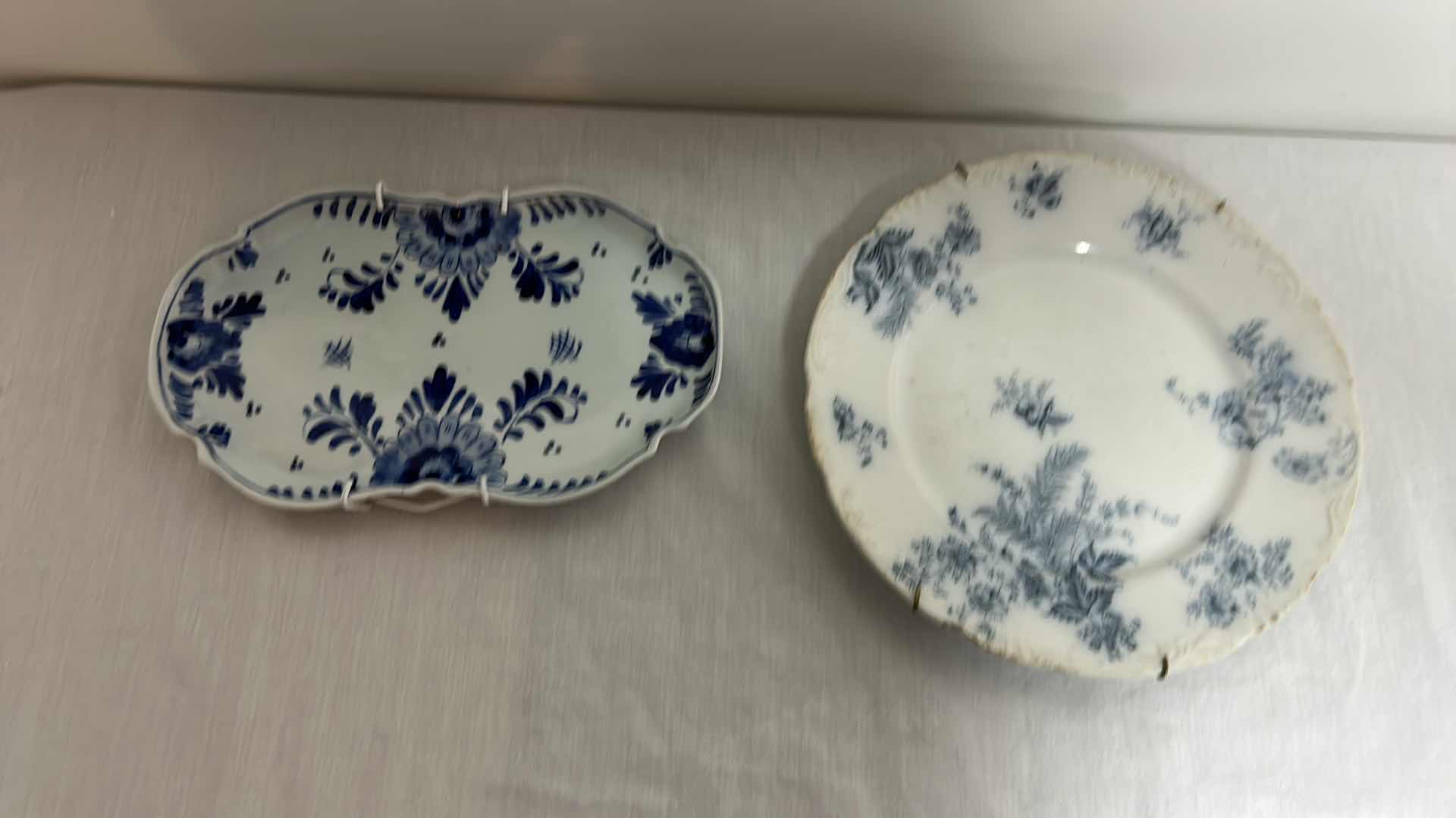 Photo 6 of 6 PIECE BLUE AND WHITE PORCELAIN ASSORTMENT
