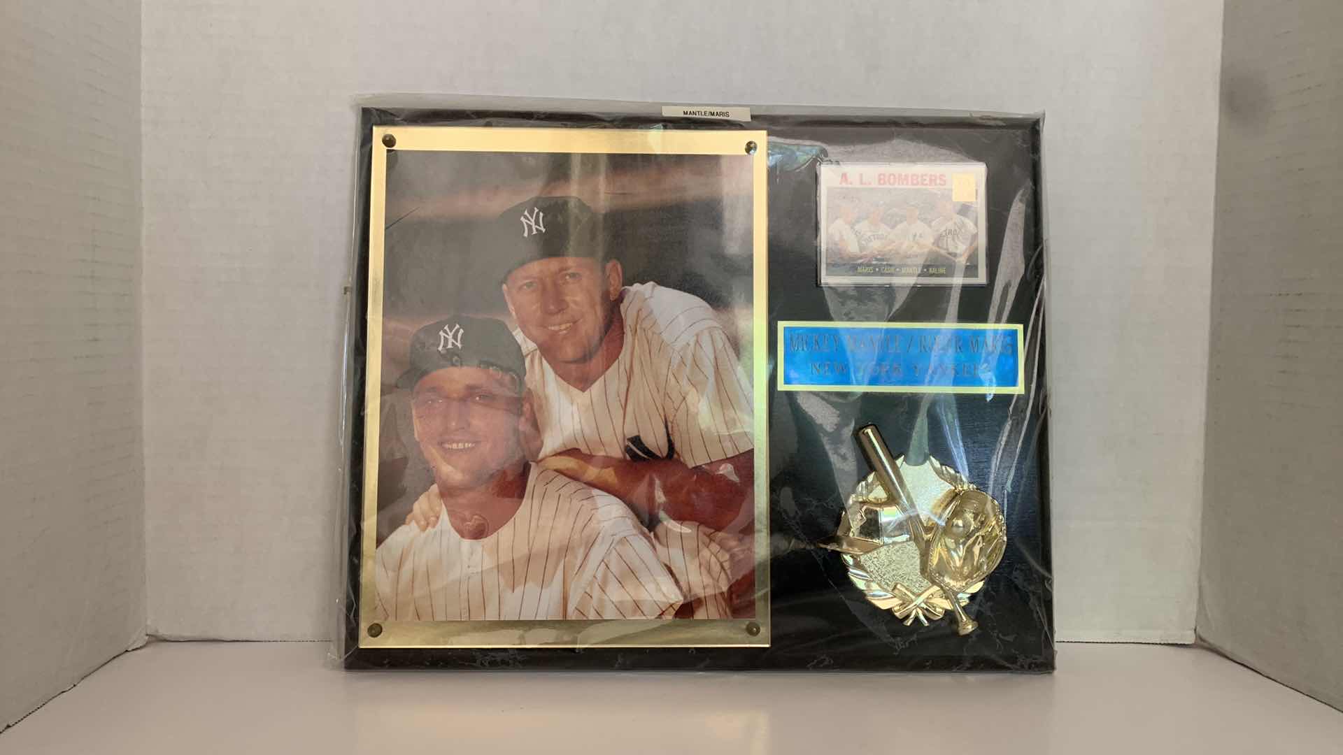 Photo 1 of MICKEY MANTLE AND ROGER MARIS NEW YORK YANKEES PLAQUE
