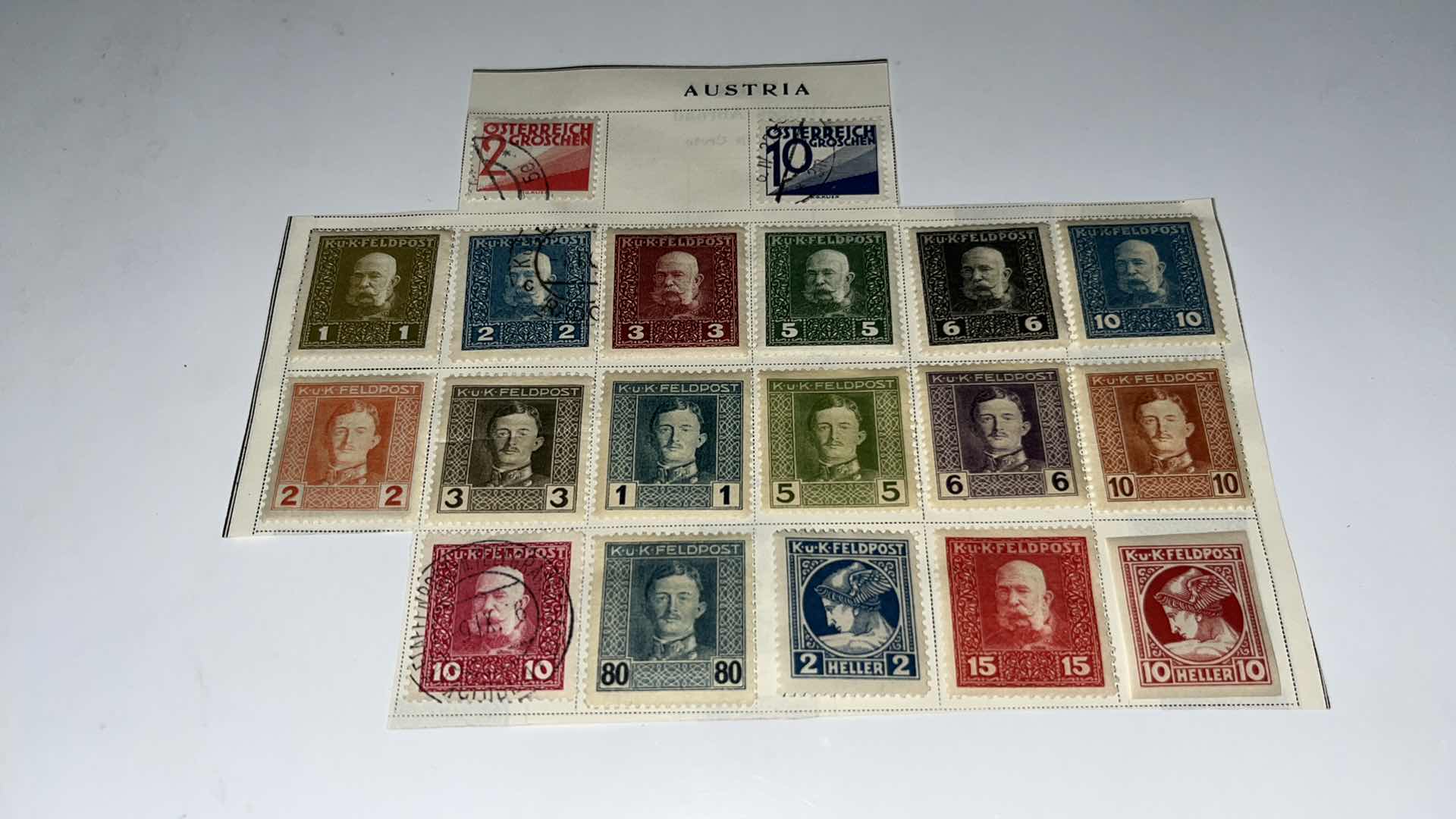 Photo 1 of LOT OF 19 STAMPS, AUSTRIA