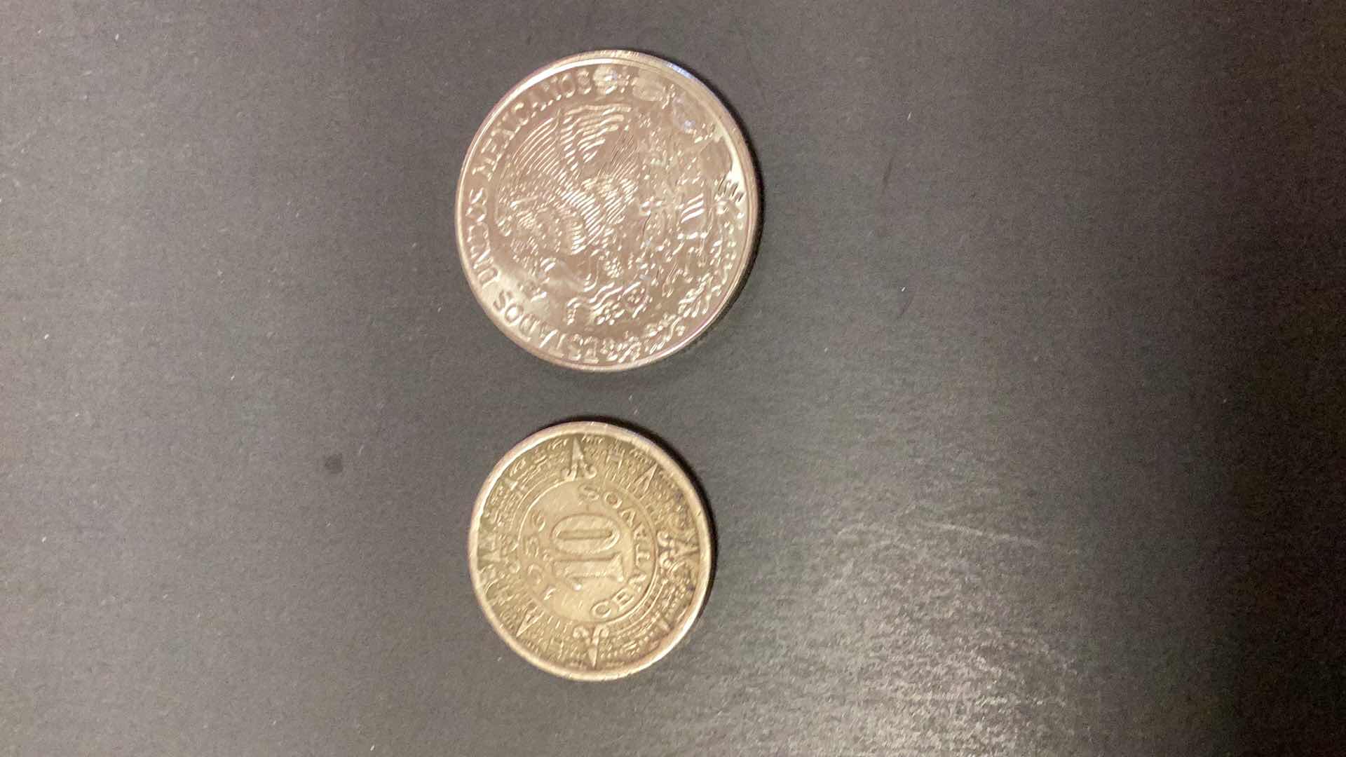 Photo 2 of 1936 MEXICO 10 CENTAVOS AND 1978 UN PESO