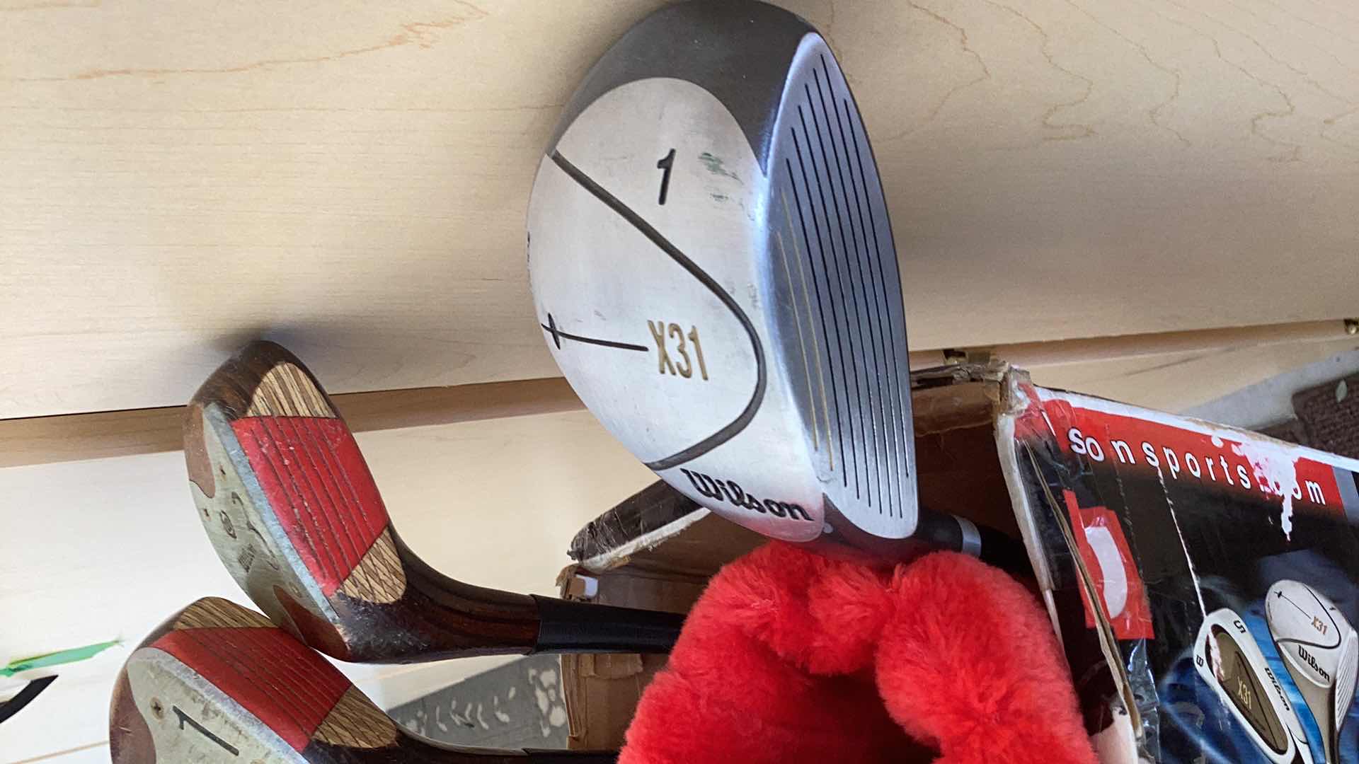 Photo 2 of VINTAGE WILSON GOLF WOODEN DRIVER SET