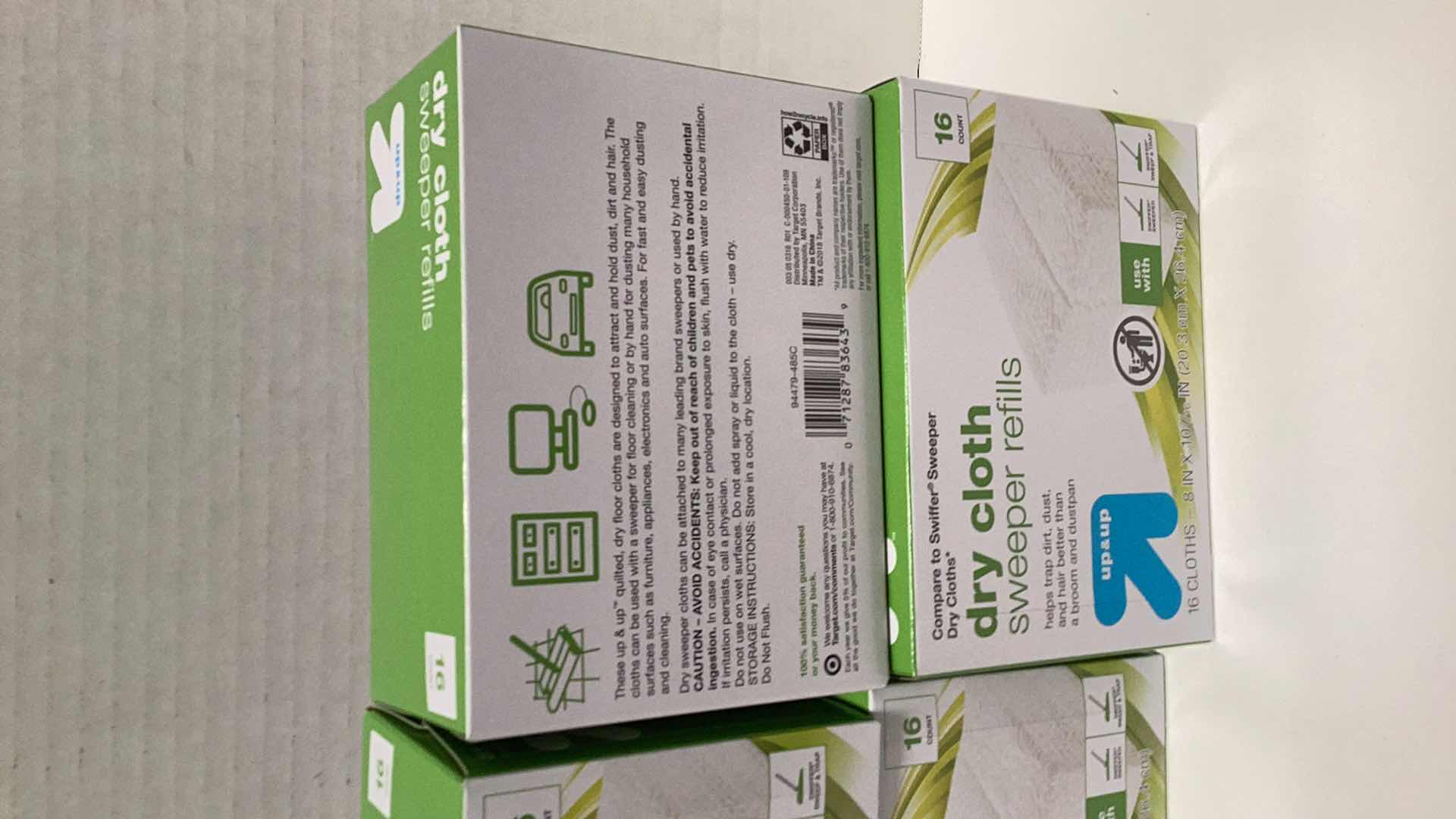 Photo 2 of 4 X SWIFFER SWEEPER COMPATIBLE DRY CLOTH REFILLS 16 COUNT EACH BOX