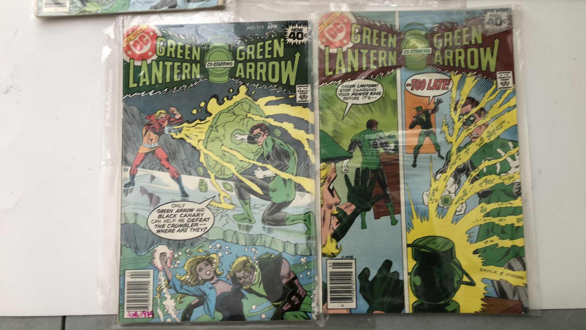 Photo 3 of DC COMICS GREEN LANTERN AND GREEN ARROW #111,113,114,115,116