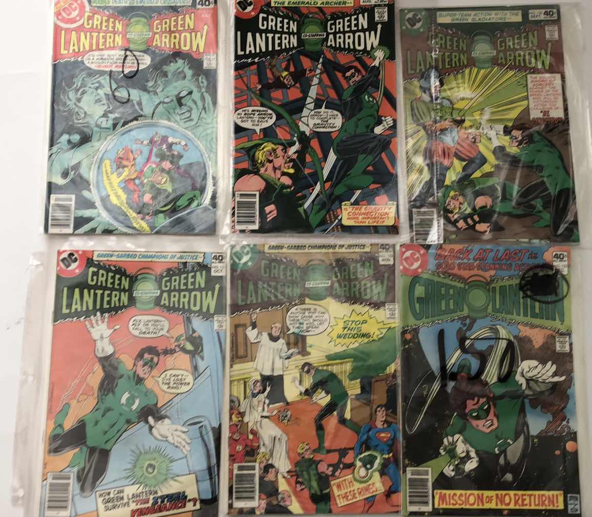 Photo 1 of DC COMICS GREEN LANTERN AND GREEN ARROW #118,119,120,121,122,123