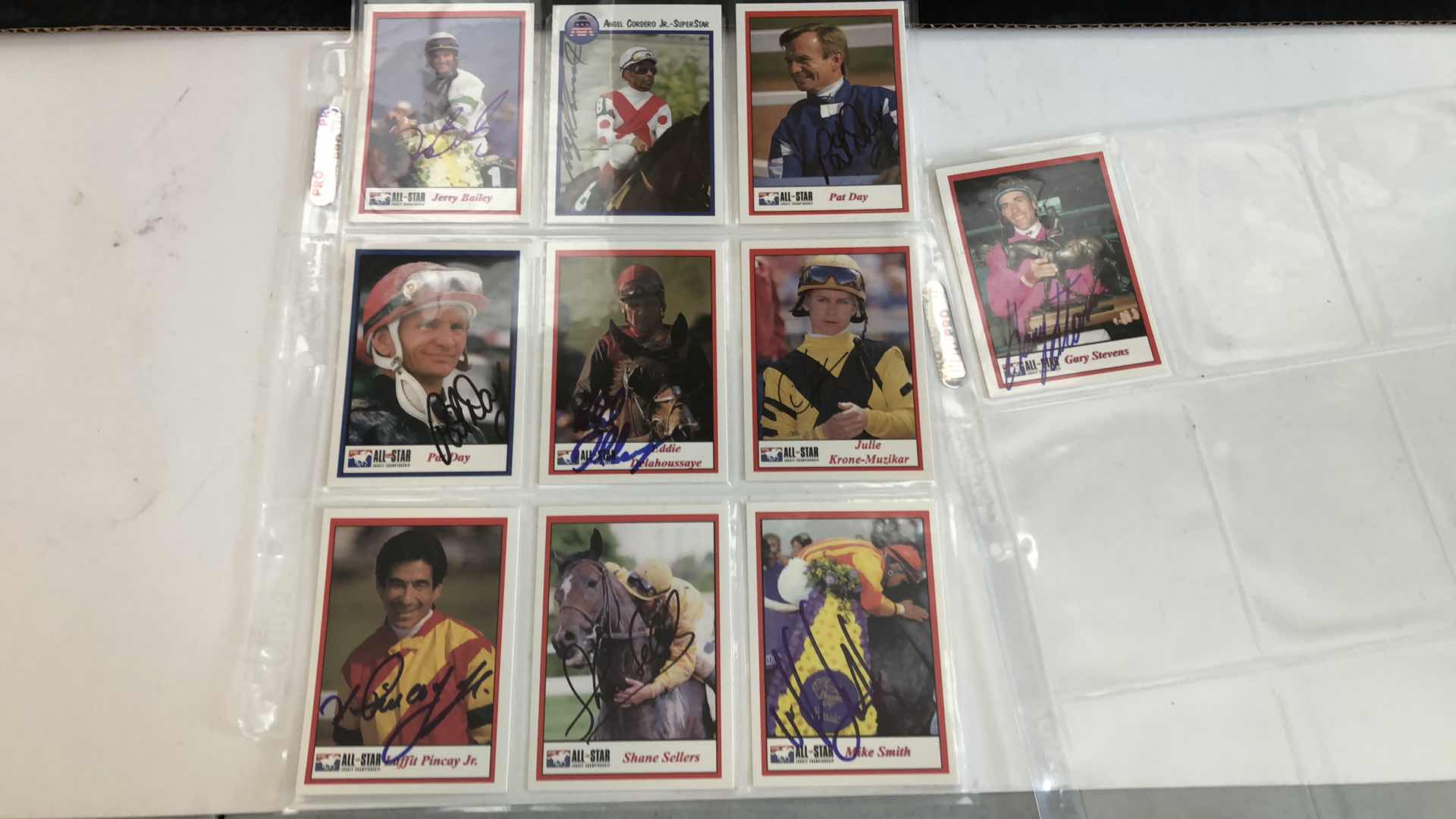 Photo 1 of HORSE JOCKEYS AUTOGRAPHS FROM UNAUTHENTICATED