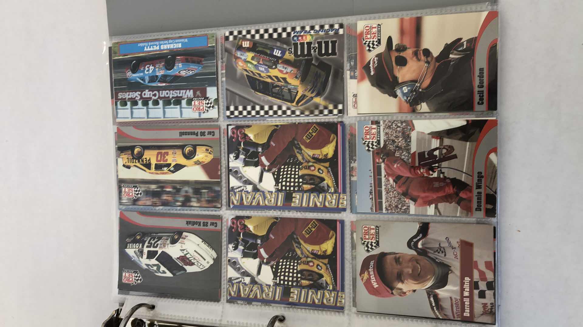 Photo 4 of BINDER FULL OF NASCAR TRADING CARDS